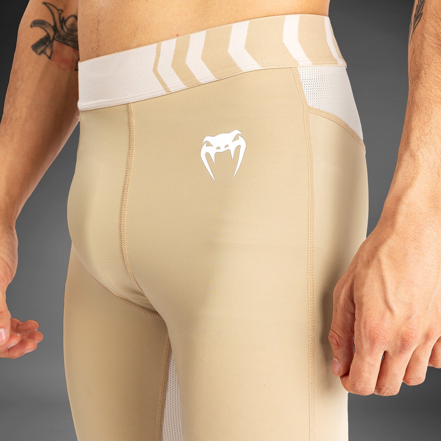 Pantalon de Compression pour Hommes Venum Tempest - Beige/Sable - product-type_Pantalons de Compression