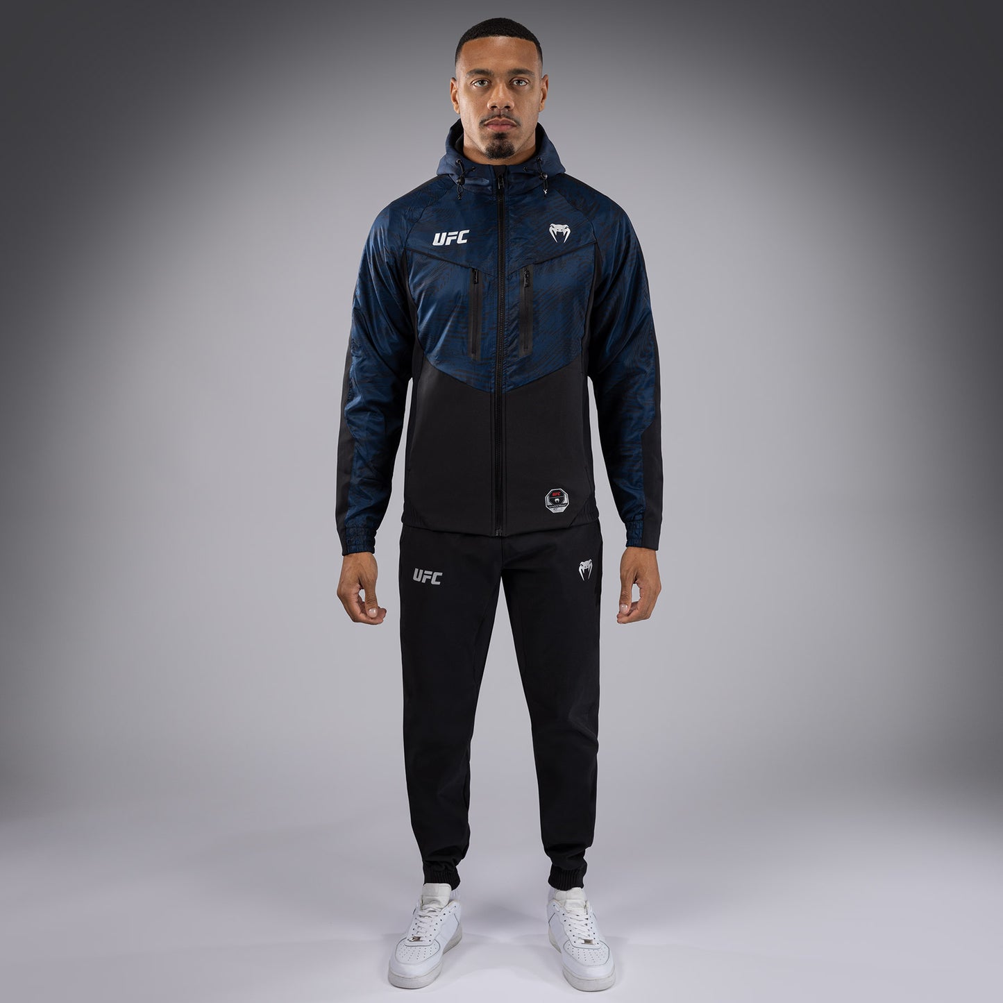 Veste à Capuche Zippé pour Hommes UFC Fusion by Venum Fight Week - Bleu Océanique - product-type_Vestes