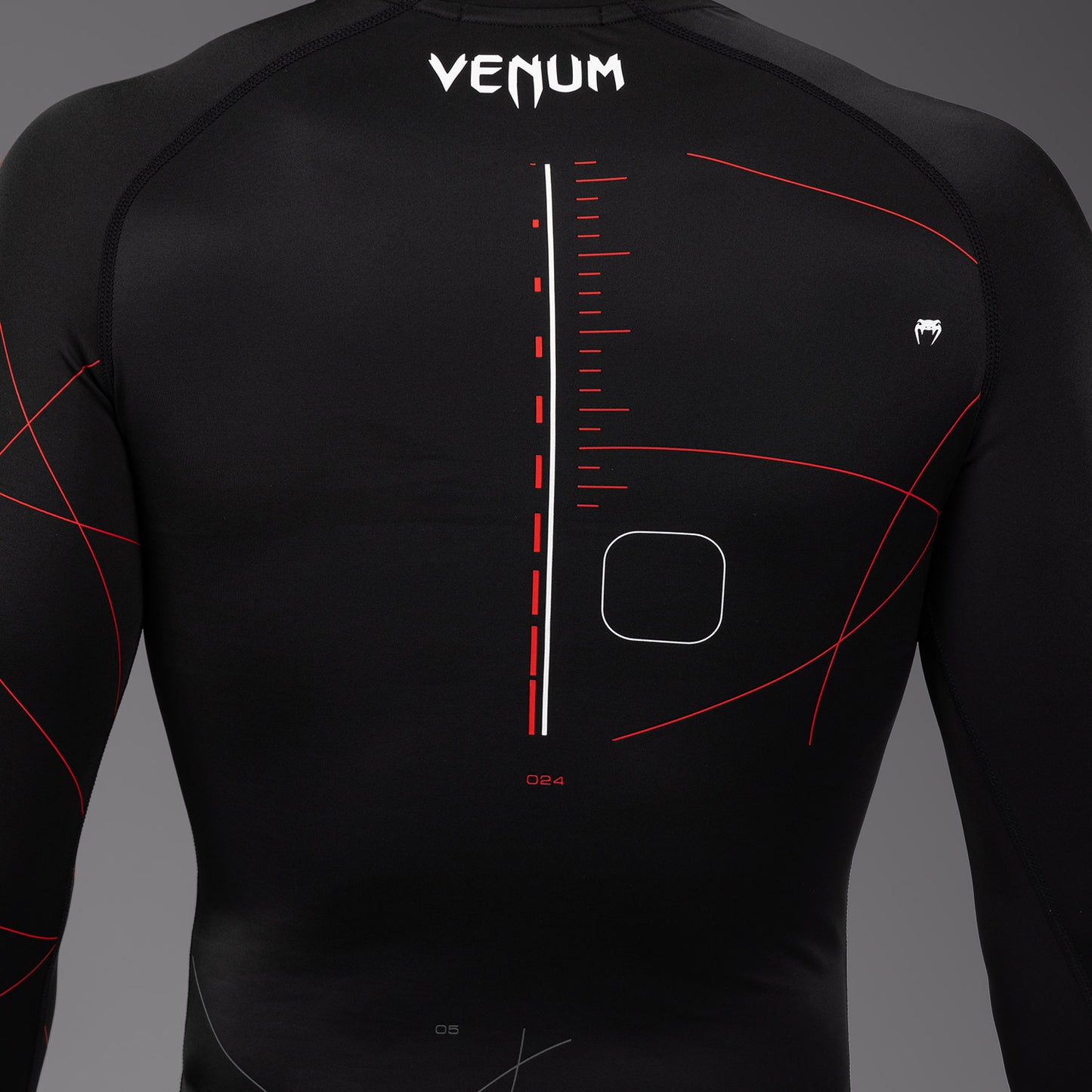Rashguard Manches Longues Venum Tactical XT- Noir/Rouge Feu - product-type_T-Shirts de Compression