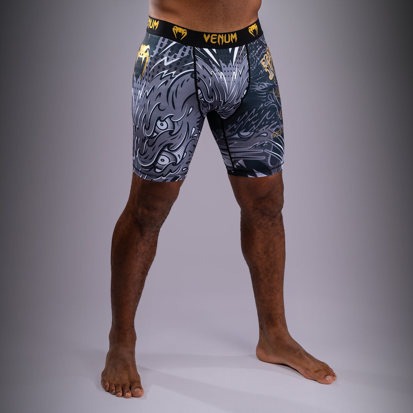 Short de Compression Venum Wolf Atak – Noir/Gris - product-type_Shorts de compression