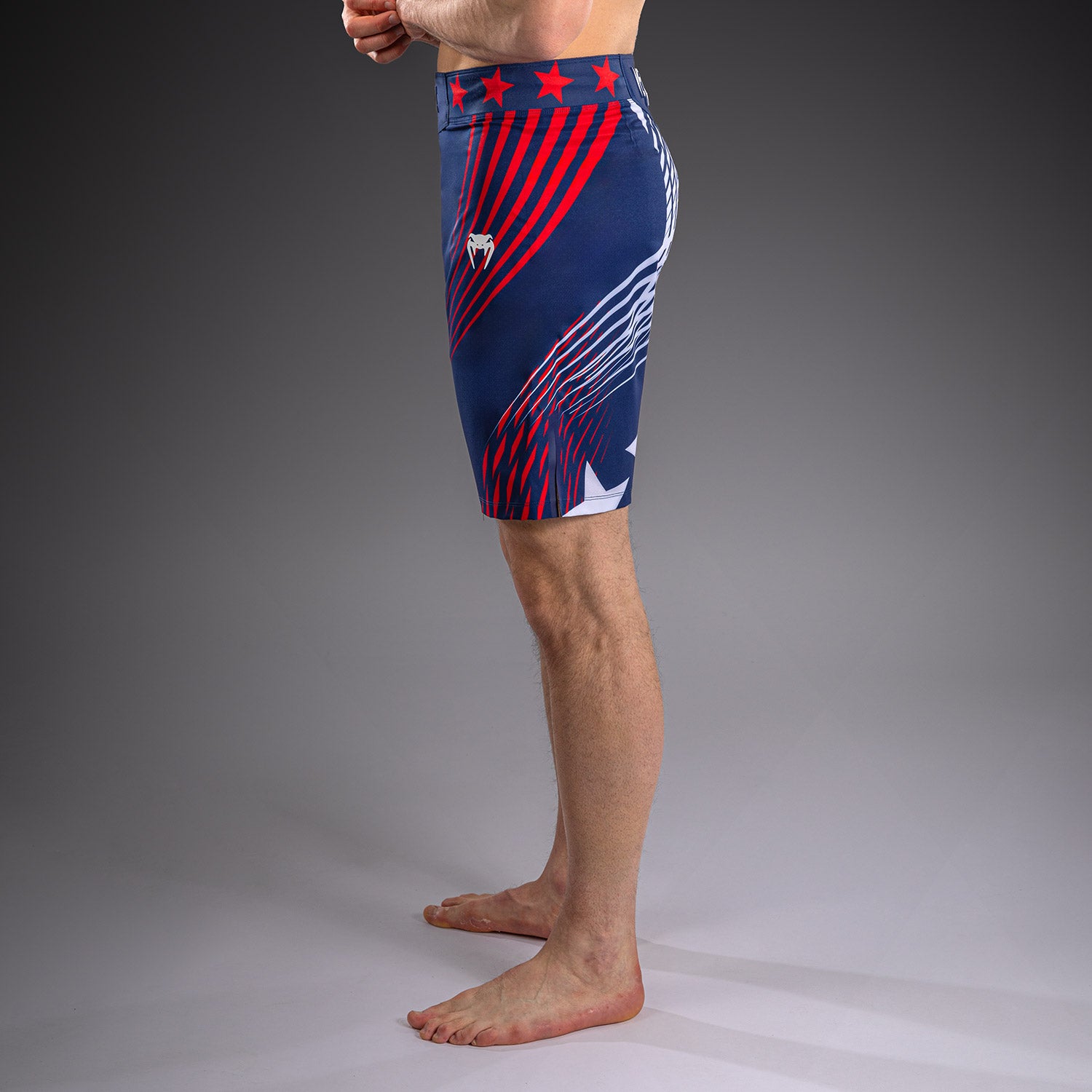 Official UFC Freedom 250 by Venum Authentic Fight Night Short de combat coupe longue pour homme - Bleu - product-type_Shorts de MMA