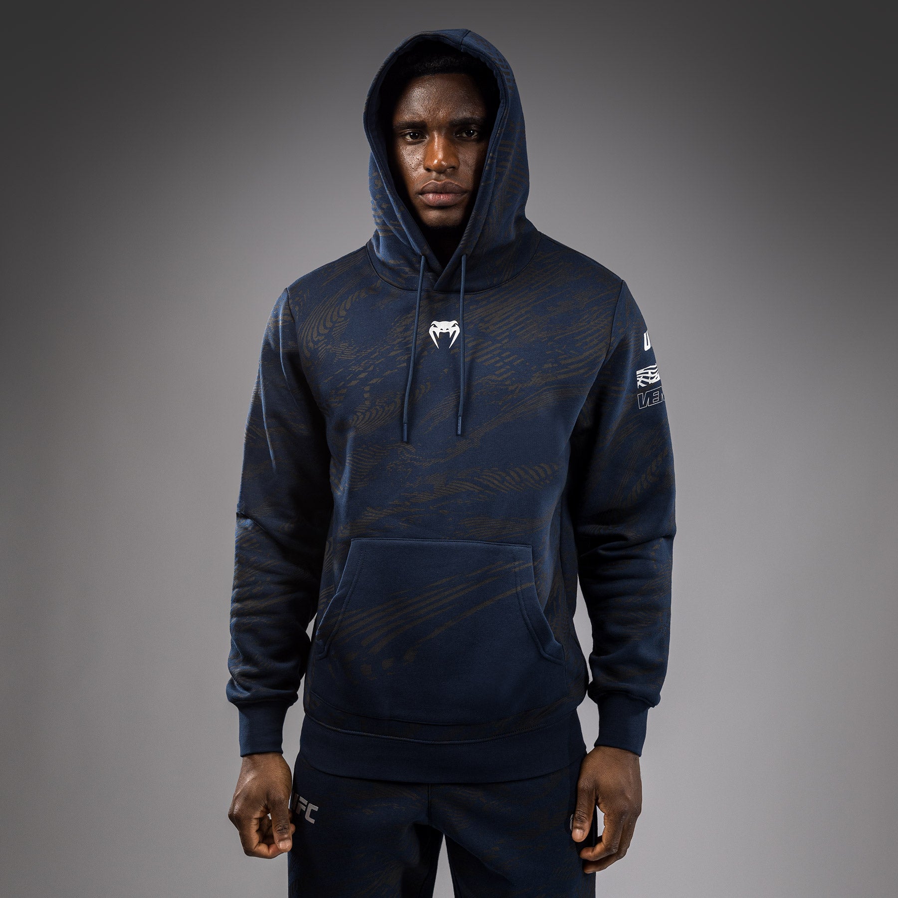 Sweatshirt à Capuche pour Hommes UFC Fusion by Venum Fight Week - Bleu Océanique - product-type_Sweatshirts