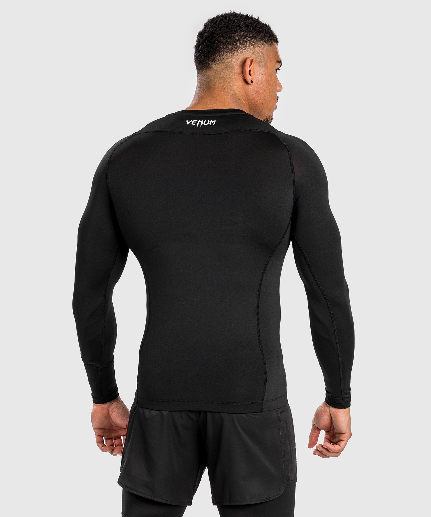 Rashguard à Manches Longues pour Hommes Venum Attack - Noir/Gris - product-type_T-Shirts de Compression