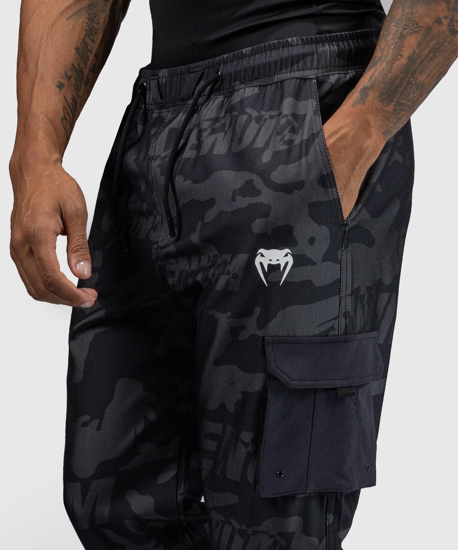 Jogging pour Hommes Venum Trooper - Noir/Charbon - product-type_Pantalons de jogging