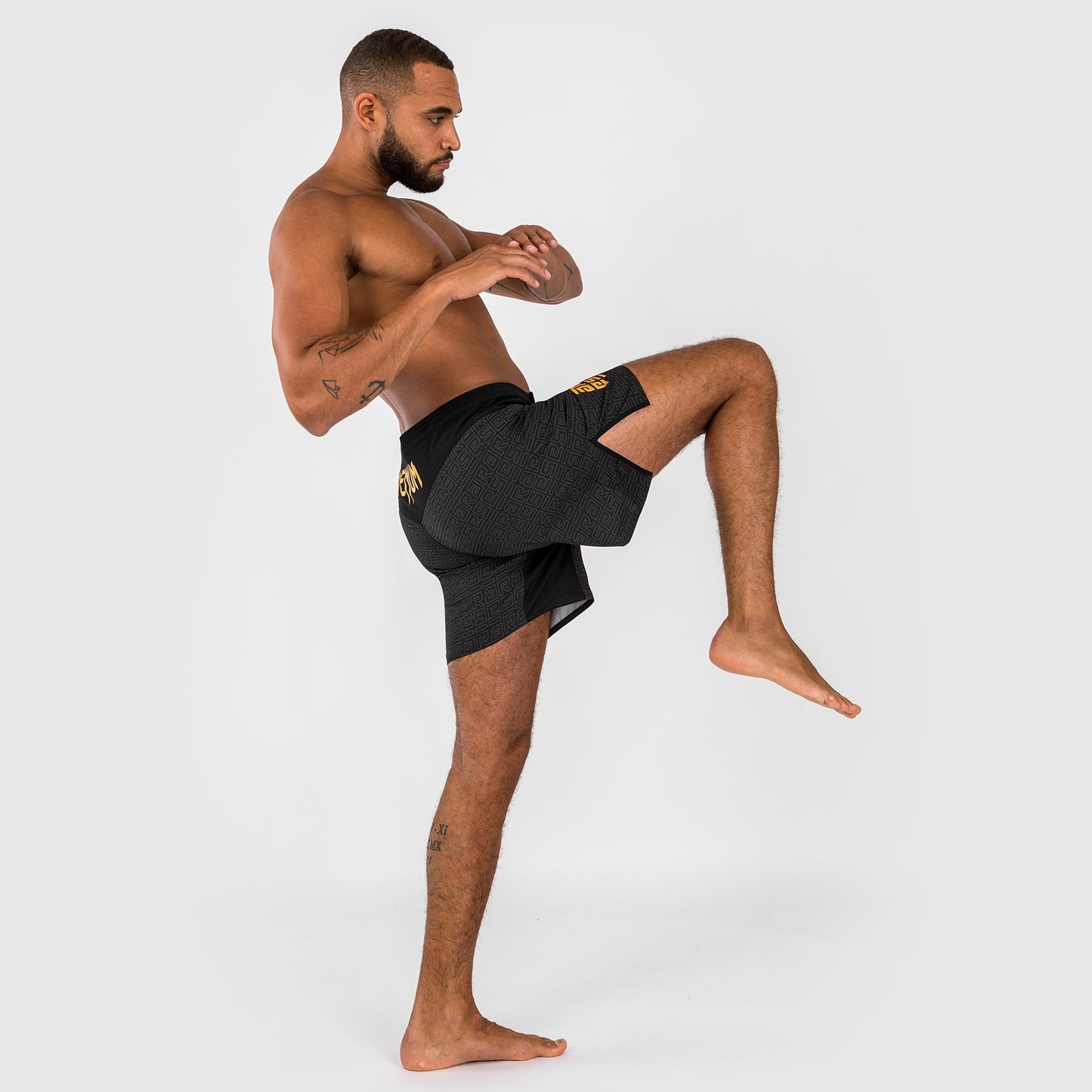 Short de combat pour Hommes Venum x Ares - Noir/Doré - product-type_Shorts de MMA