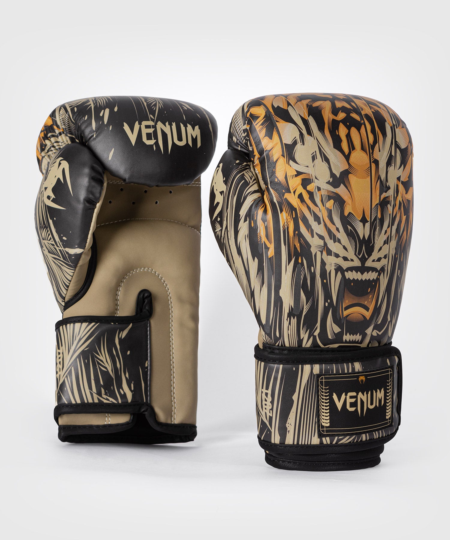 Gants de Boxe Venum Tiger pour Hommes - Noir/Orange Néon - product-type_Gants de boxe