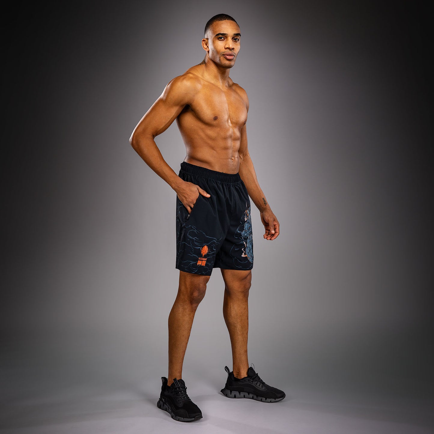 Short d’Entraînement Venum Thunder Dragon – Noir/Gris/Cuivre - product-type_Shorts de training