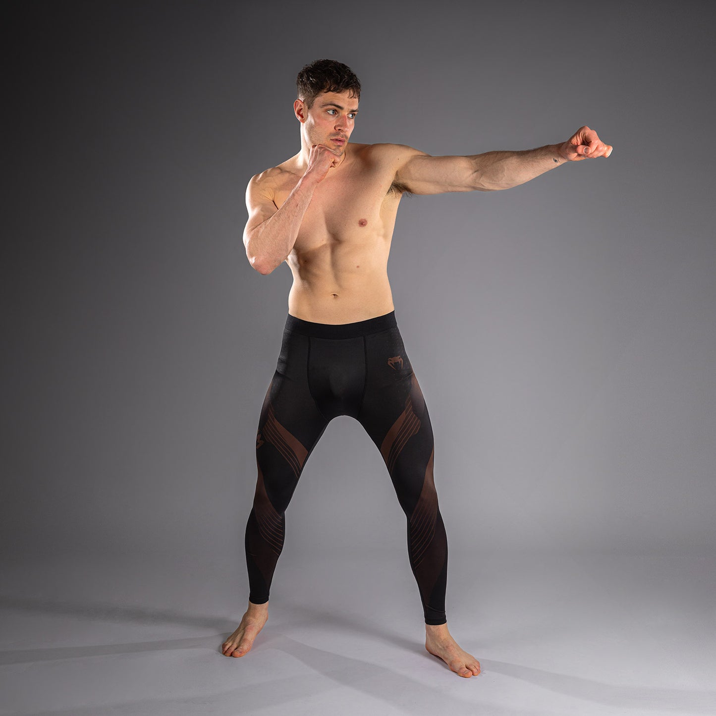 Pantalon de compression Venum No-Gi 6.0 - Noir/Marron