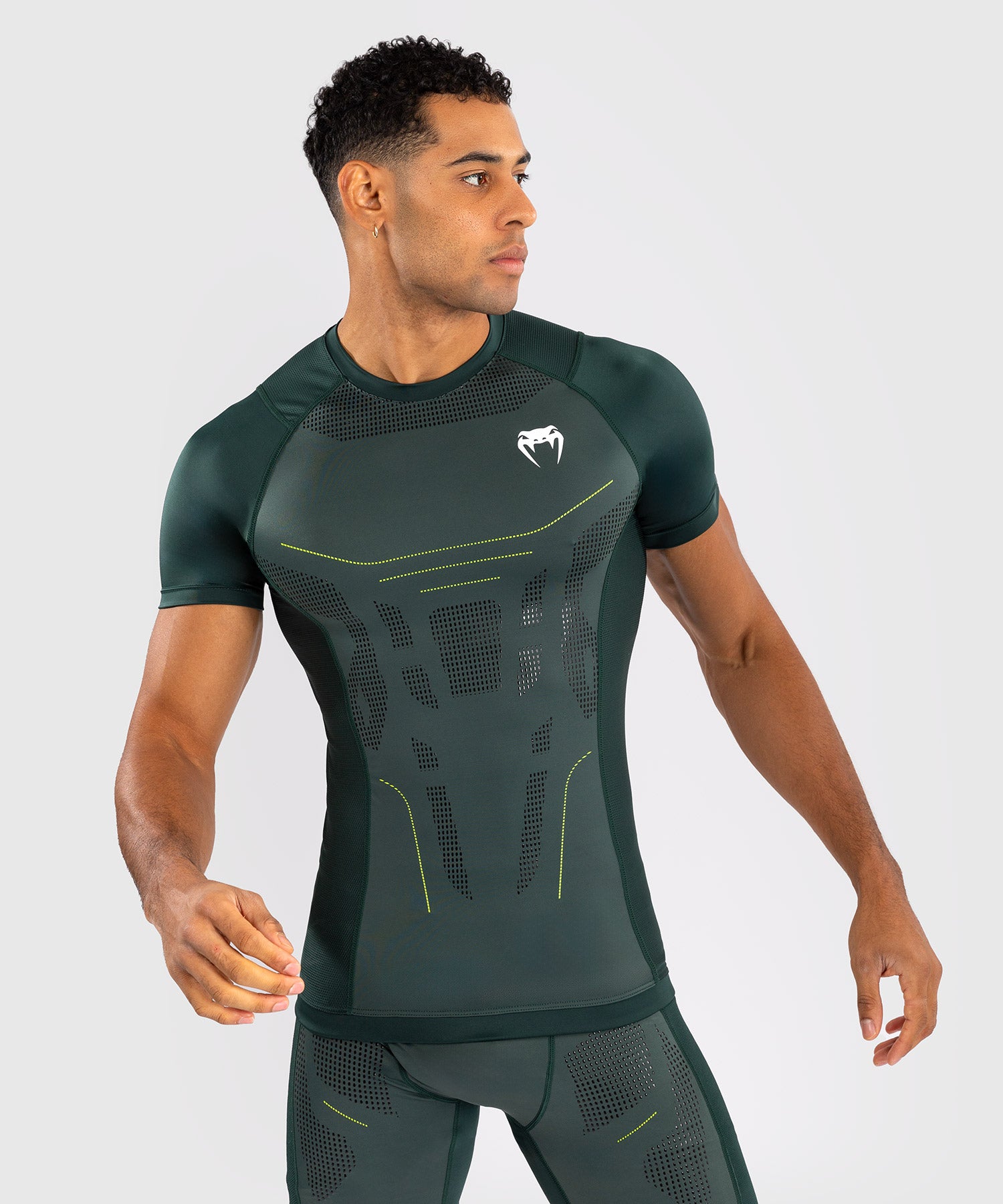 Rashguard Venum Technical 3.0 - Vert Forêt - product-type_T-Shirts de Compression