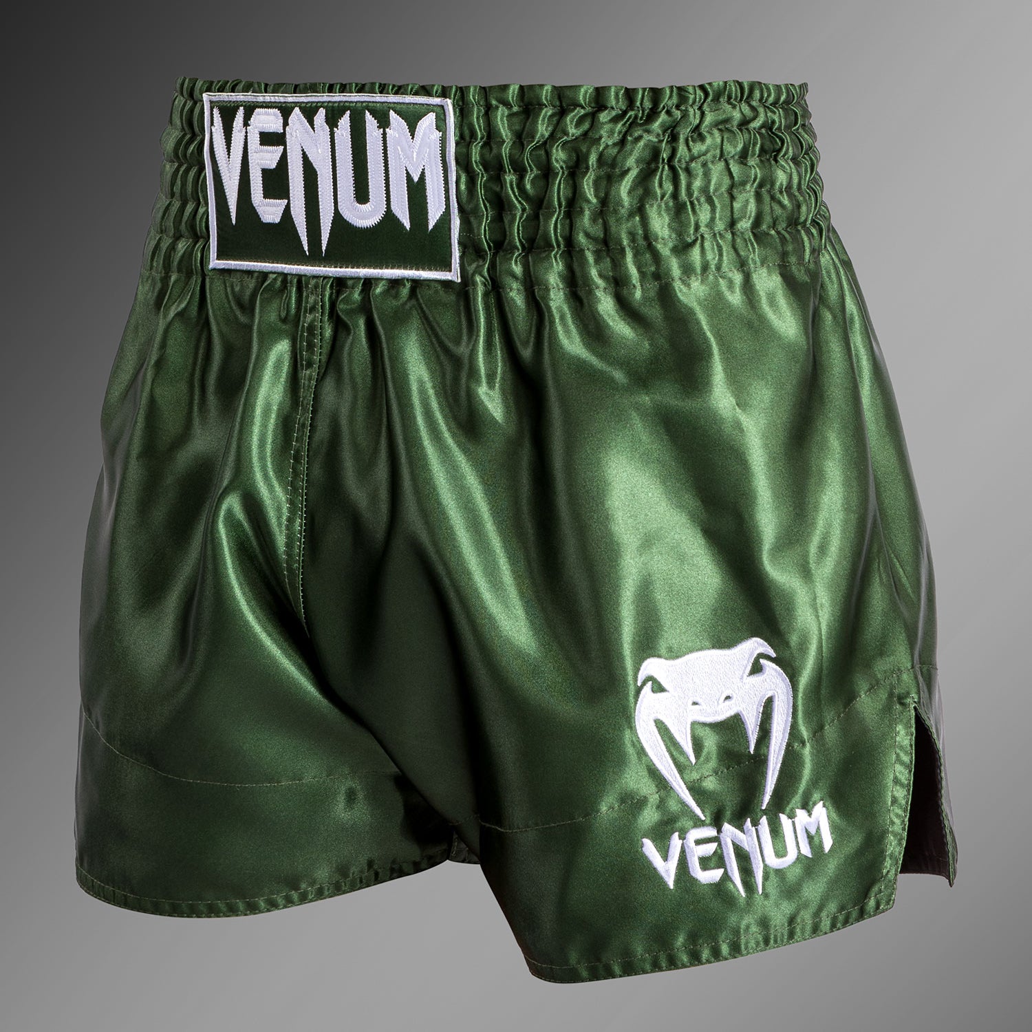 Venum Classic Short Muay Thaï Kaki/Blanc - product-type_Shorts de Muay Thai