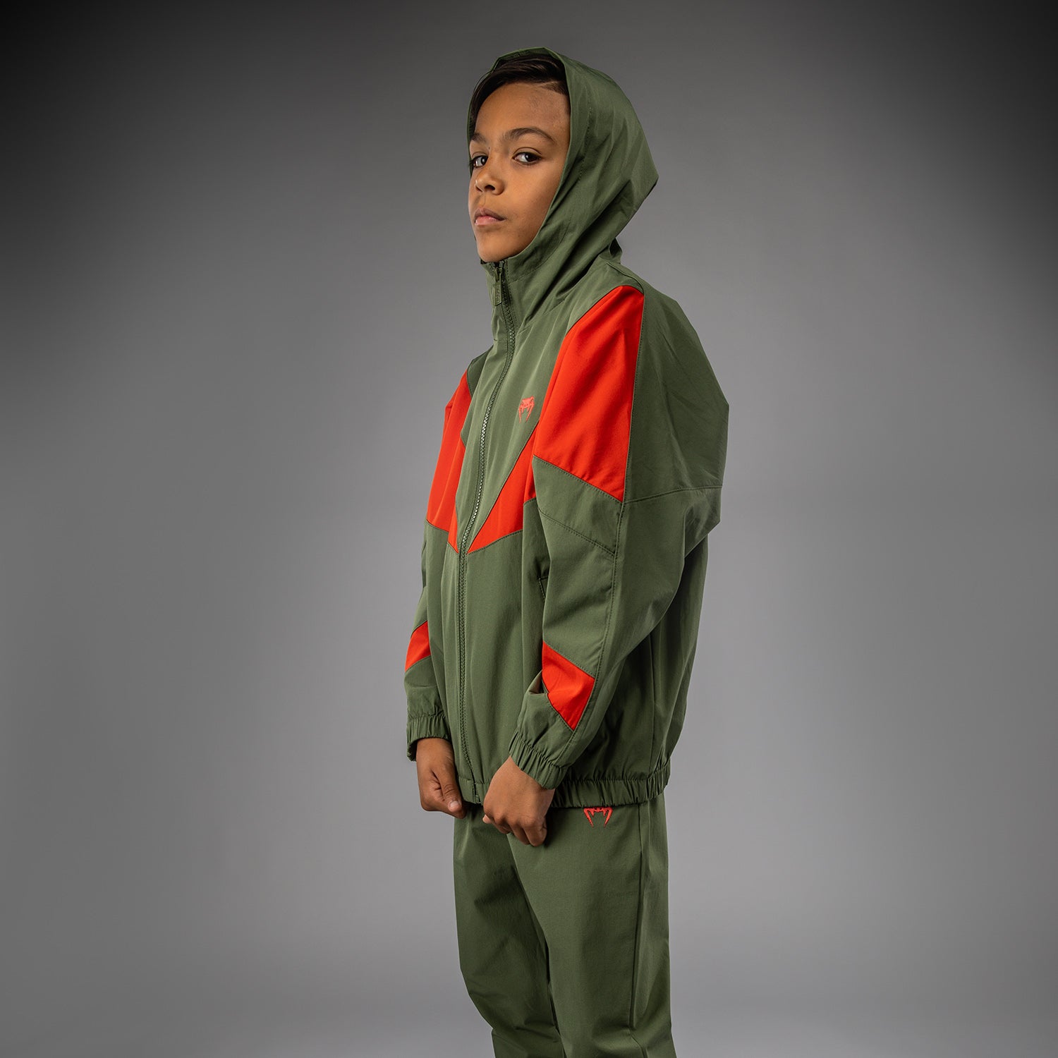Veste de survêtement pour Enfants Venum Vectra - Vert Militaire/Orange - product-type_Vestes