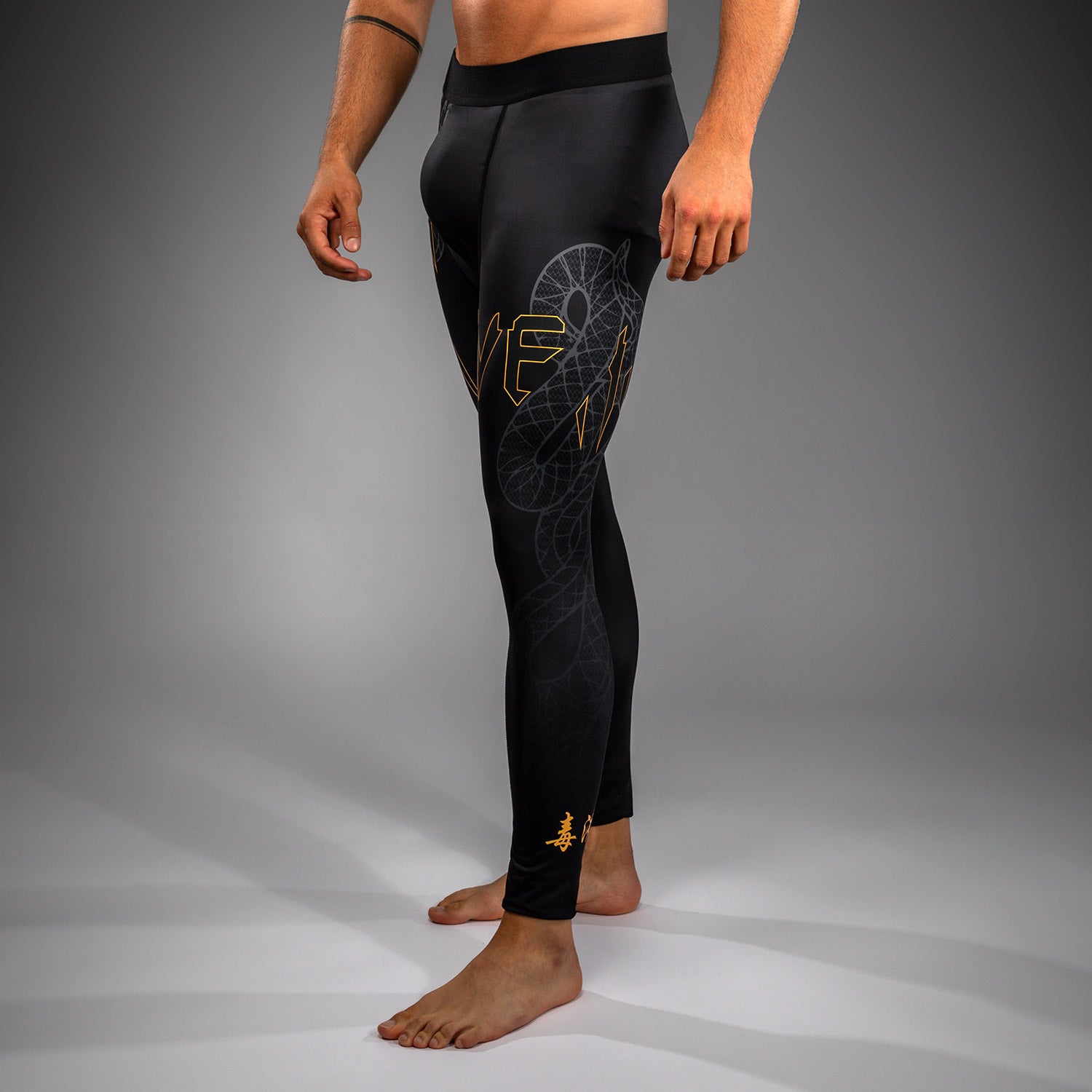 Pantalon de Compression Venum Serpenti – Noir/Argent/Or - product-type_Pantalons de Compression
