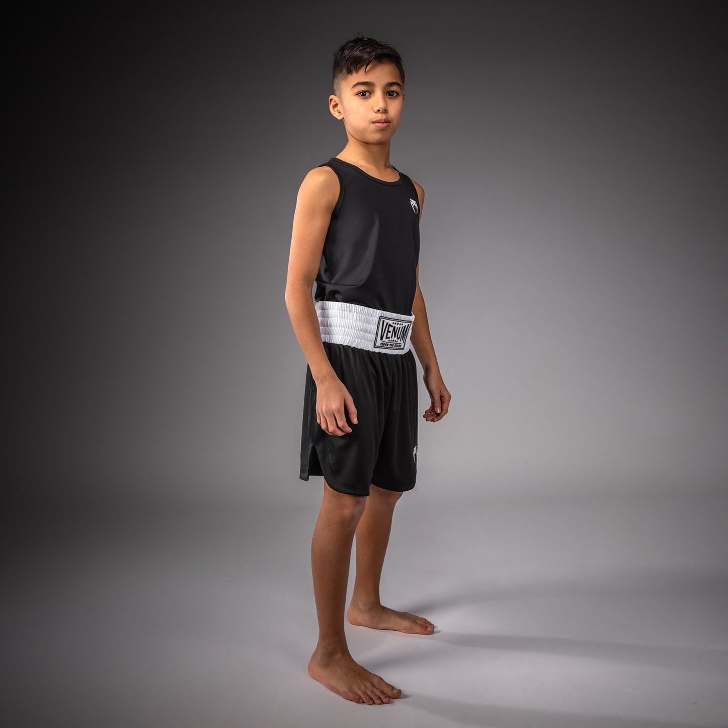 Short de Boxe Venum Classic Pour Enfants – Noir/Blanc - product-type_Shorts de boxe