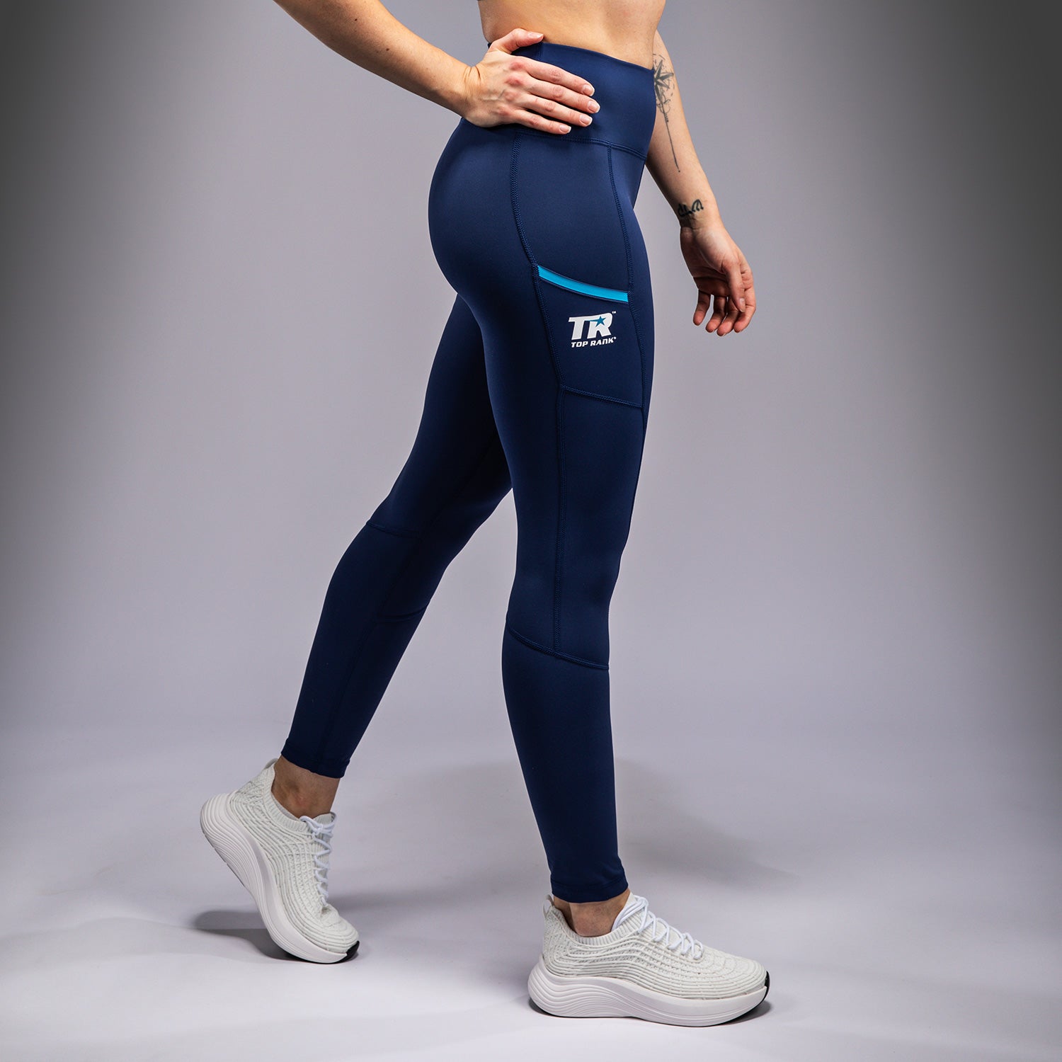 Legging 7/8 Venum x Top Rank Original pour Femmes - Bleu Marine - product-type_Leggings