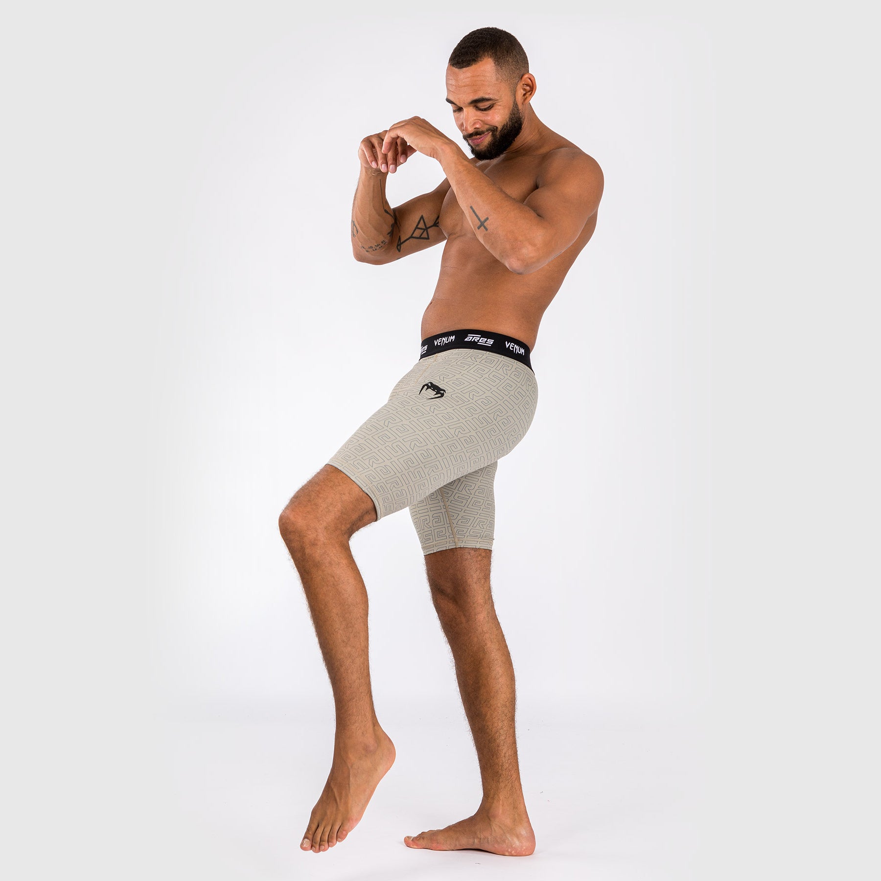 Short de Compression Vale Tudo Venum x Ares 2.0 - Sable - product-type_Shorts de compression