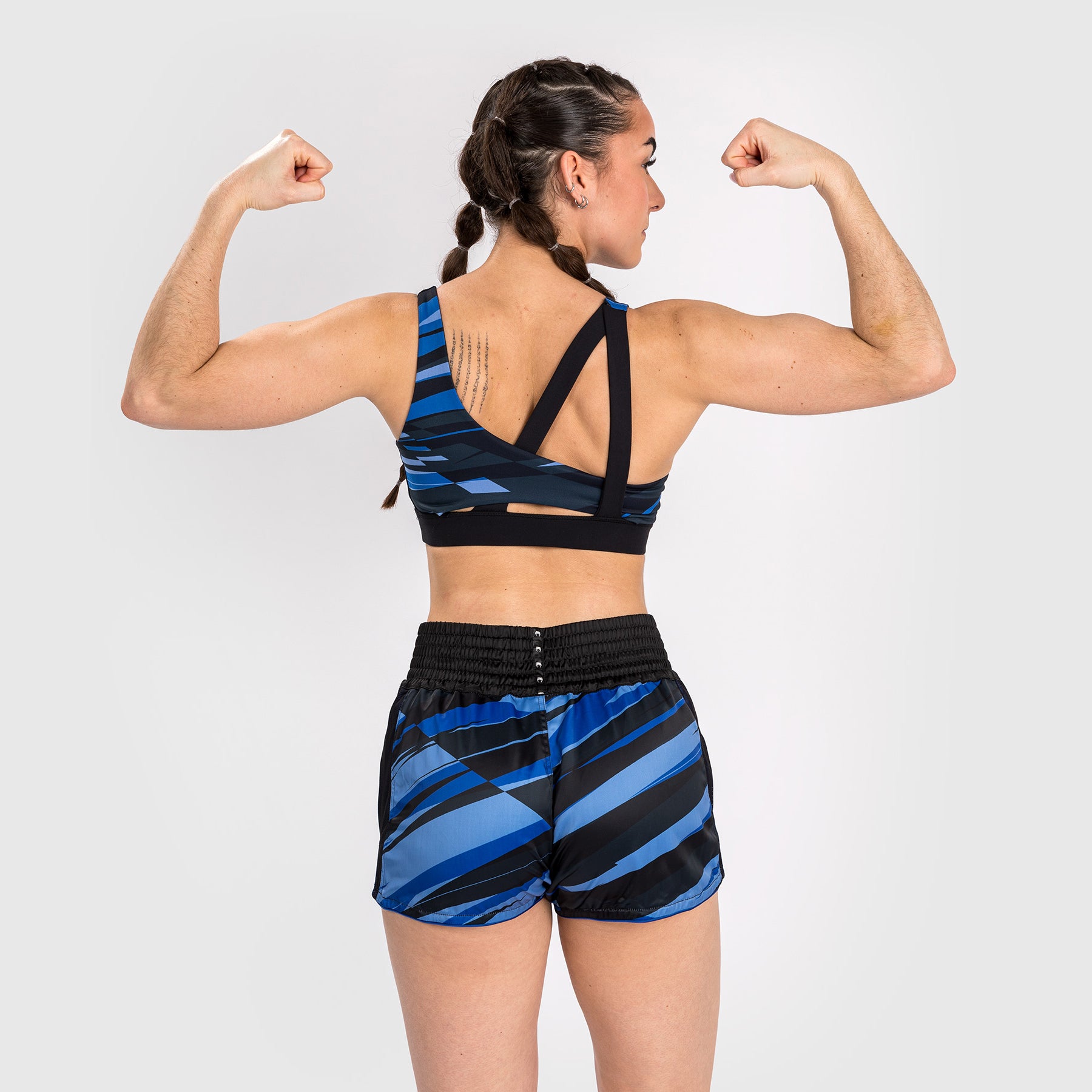 Short de Muay Thai pour Femmes Venum Abyss - Bleu Foncé - product-type_Shorts de Muay Thai