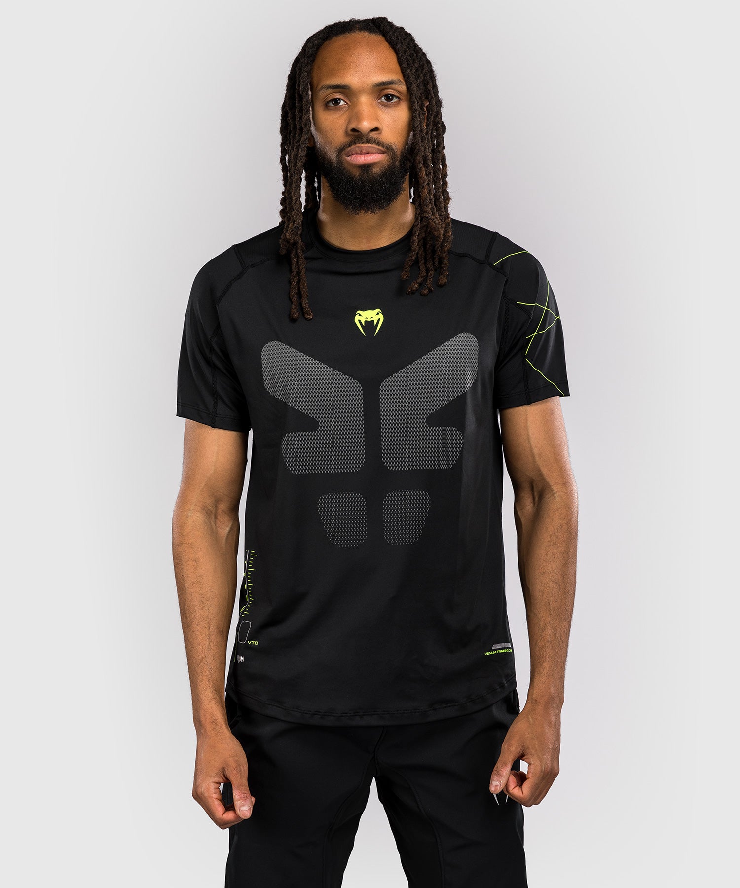 T-shirt Dry Tech Venum Training Camp 4.0 - Noir/Vert fluo - product-type_T-Shirts Dry Tech