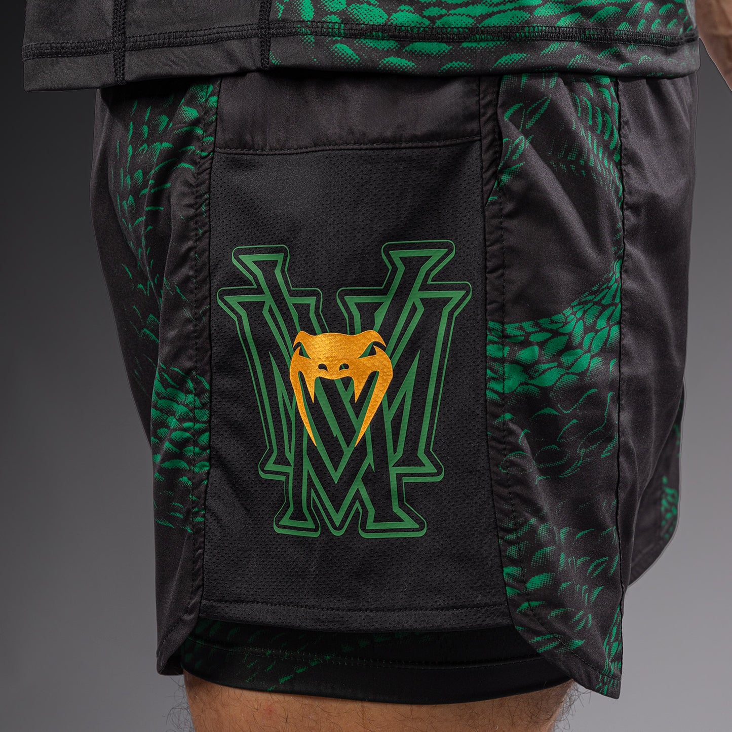 Short d’Entraînement Venum Matupa - Noir/Vert/Or - product-type_Shorts de training