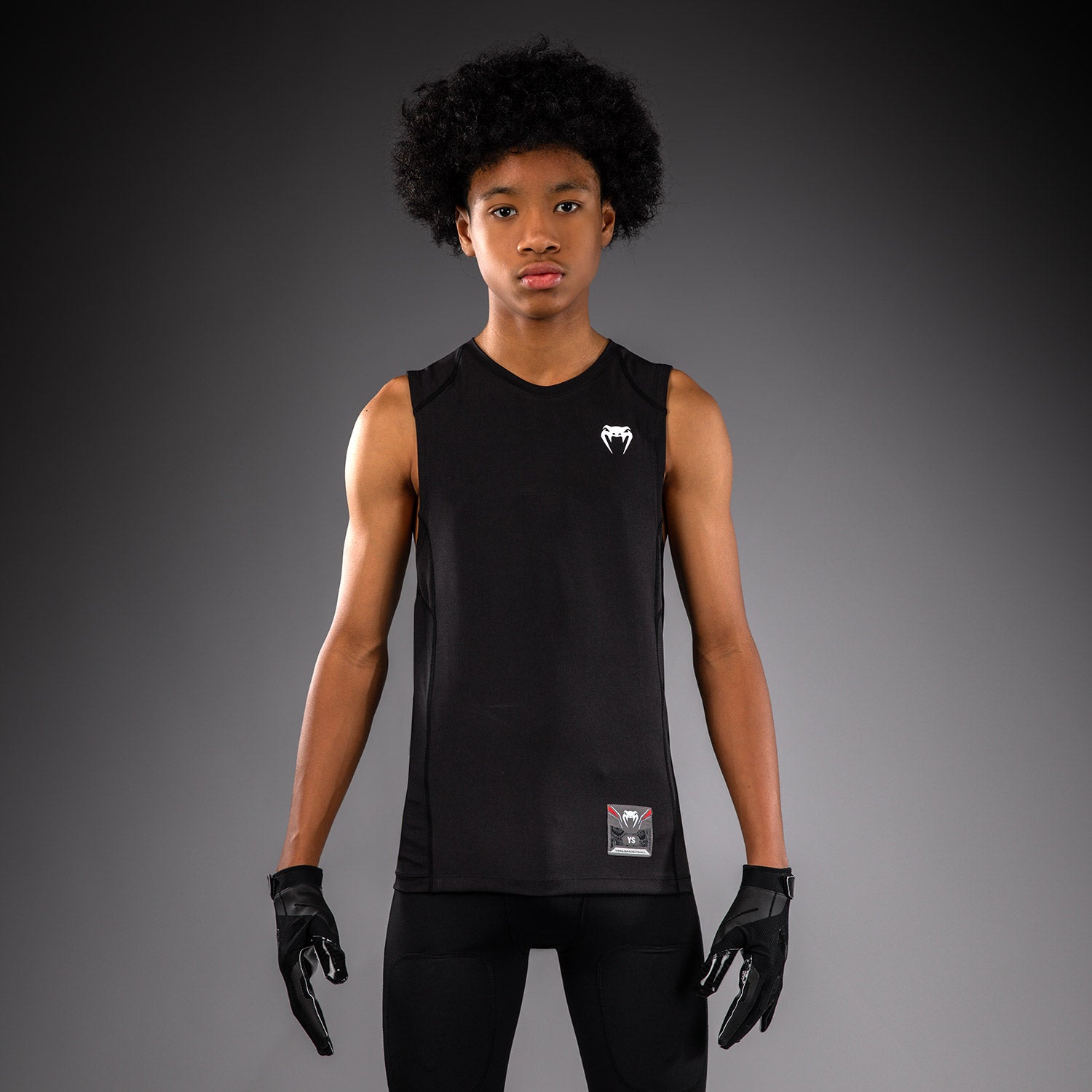 Haut de Compression sans manches pour Enfants Venum Elite Football - Noir - product-type_T-Shirts Dry Tech