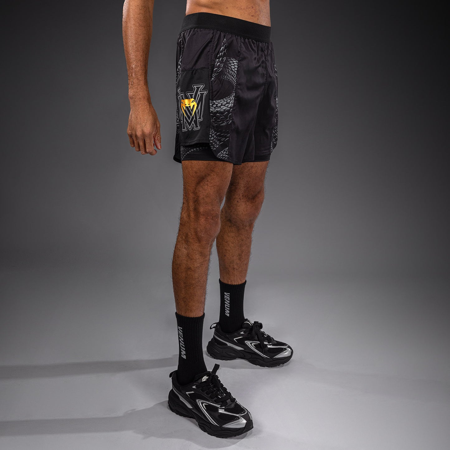 Short d’Entraînement Venum Matupa - Noir/Gris/Or - product-type_Shorts de training