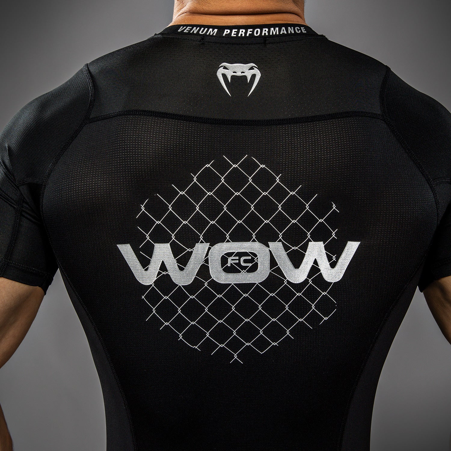Rashguard manches courtes Venum x WOW FC - Noir/Gris - product-type_T-Shirts de Compression