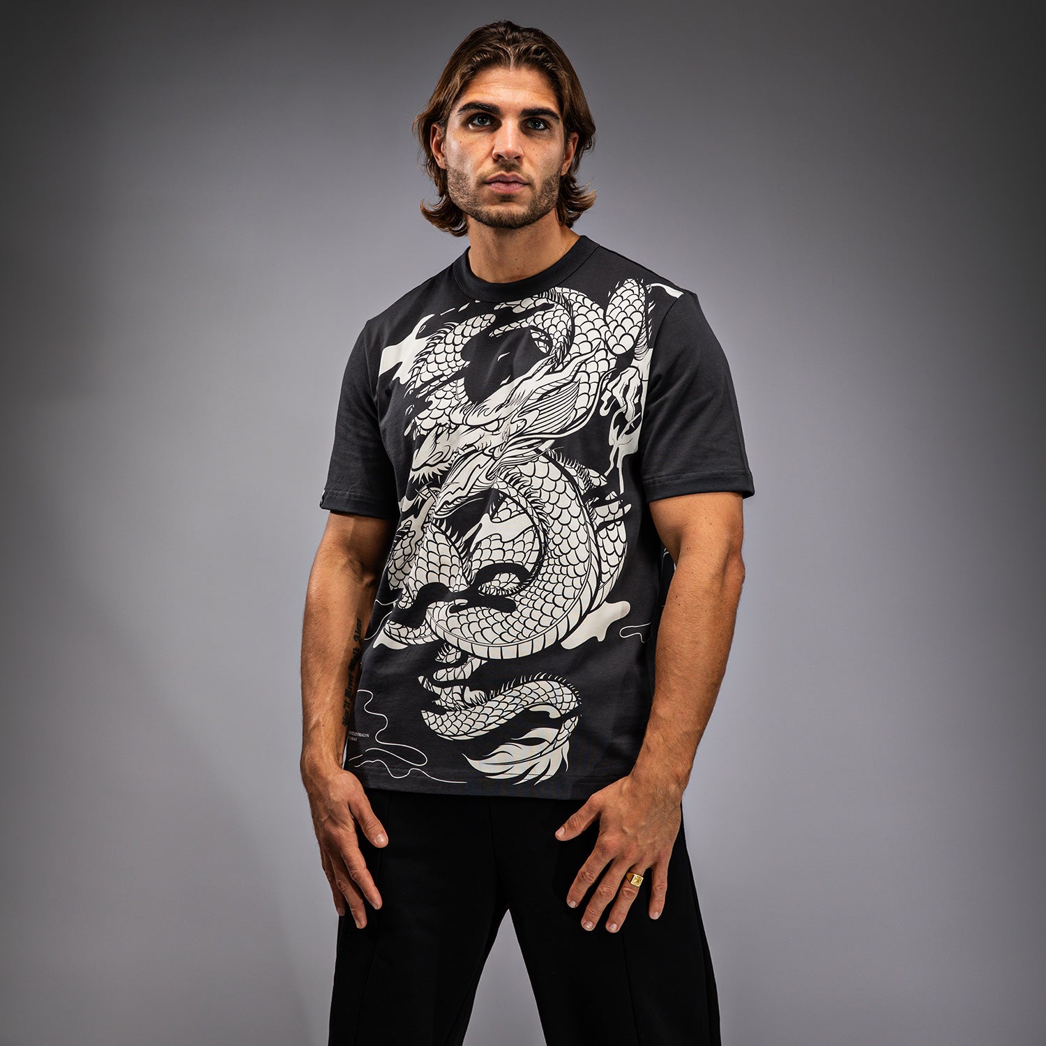T-shirt Venum Dragon’s Flight - Gris Charbon/Blanc Crème - product-type_T-Shirts