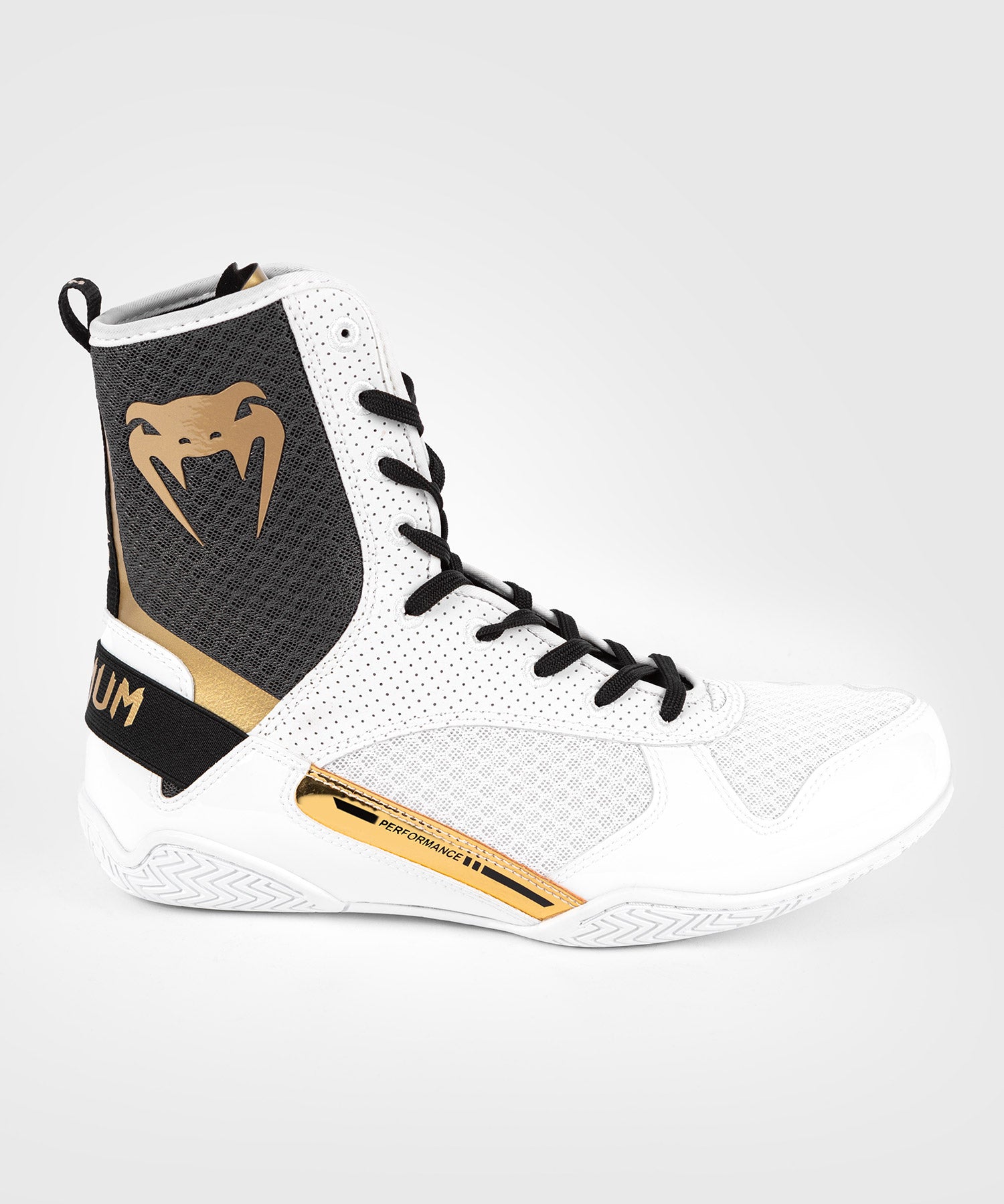 Chaussure de Boxe Venum Elite - Blanc/Noir/Or - product-type_Chaussures de boxe