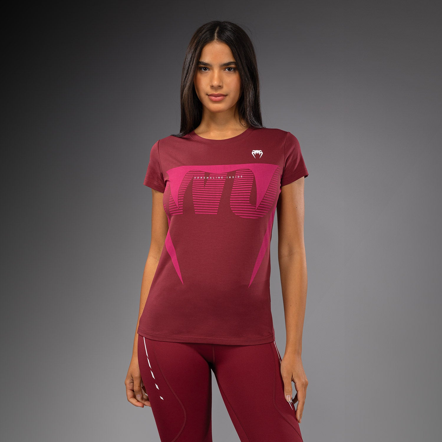 T-shirt Femme Venum Adrenaline – Bordeaux/Rose - product-type_T-Shirts