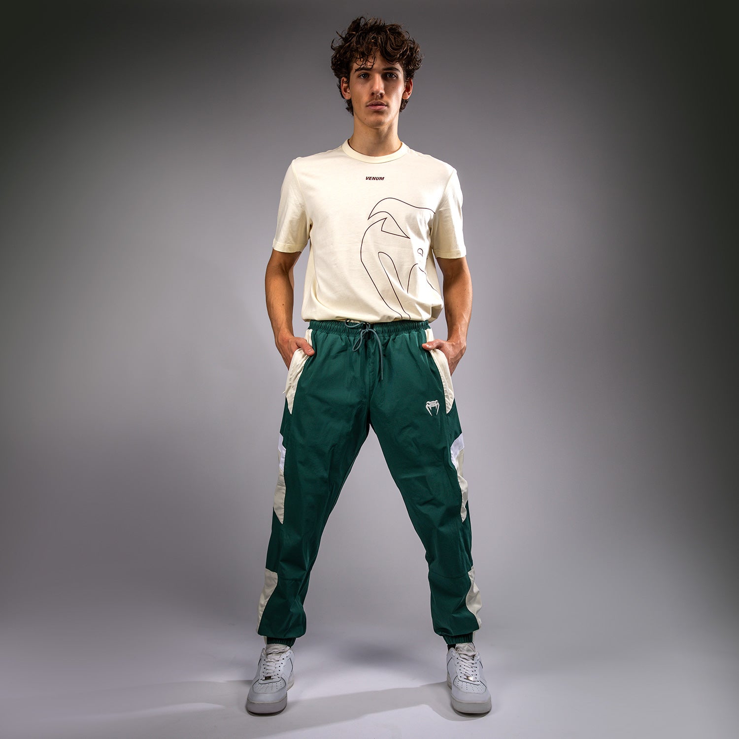 Pantalon de survêtement Venum Attack 90 - Vert forêt/Glace - product-type_Pantalons de jogging