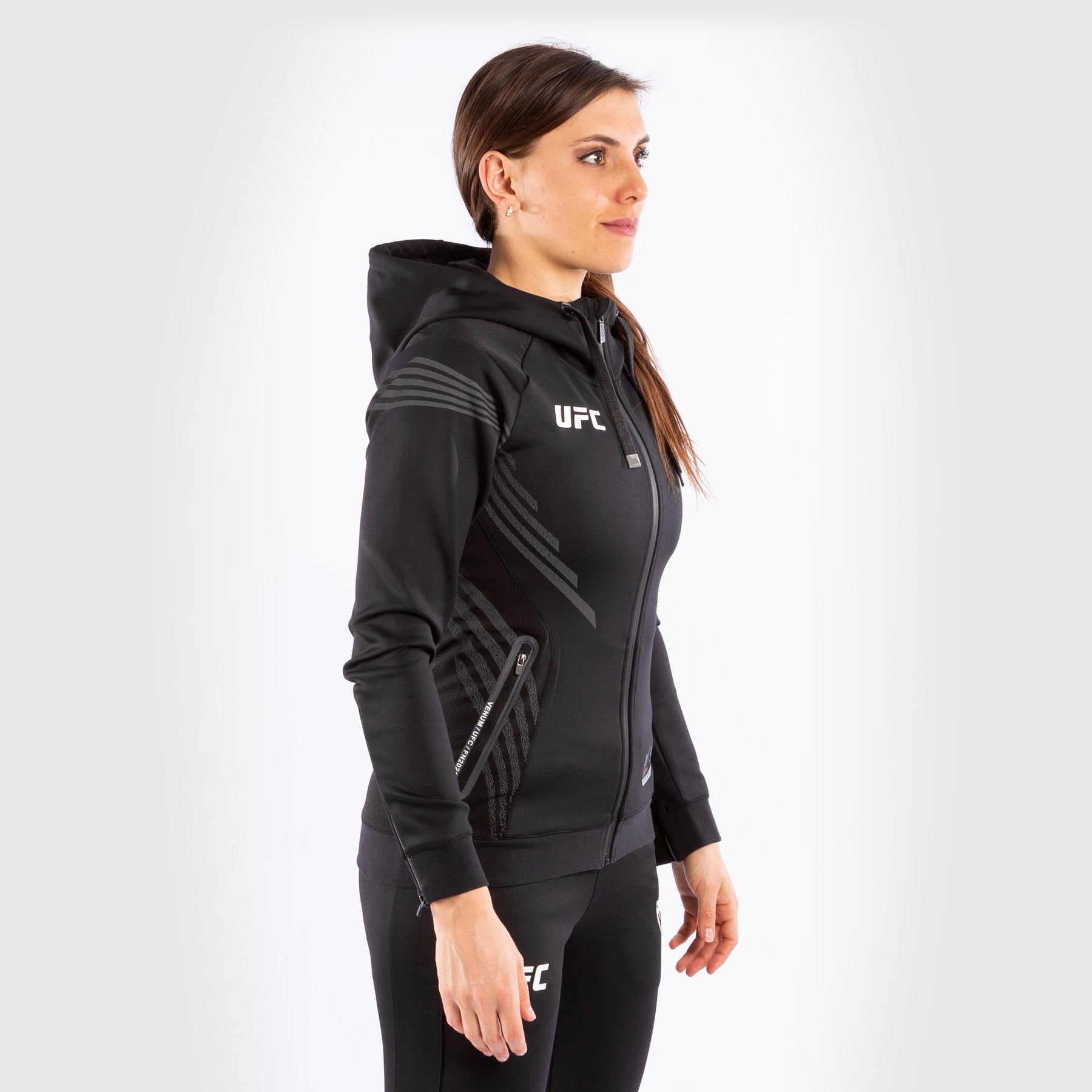 Sweatshirt à Capuche Femme Personnalisé UFC Venum Authentic Fight Night - Noir - product-type_Vestes