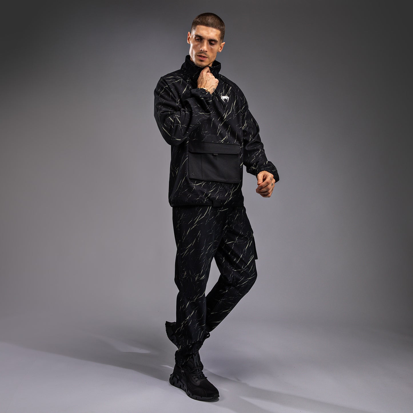 Veste de Survêtement Pour Hommes Venum Trooper - Noir/Beige - product-type_Sweatshirts