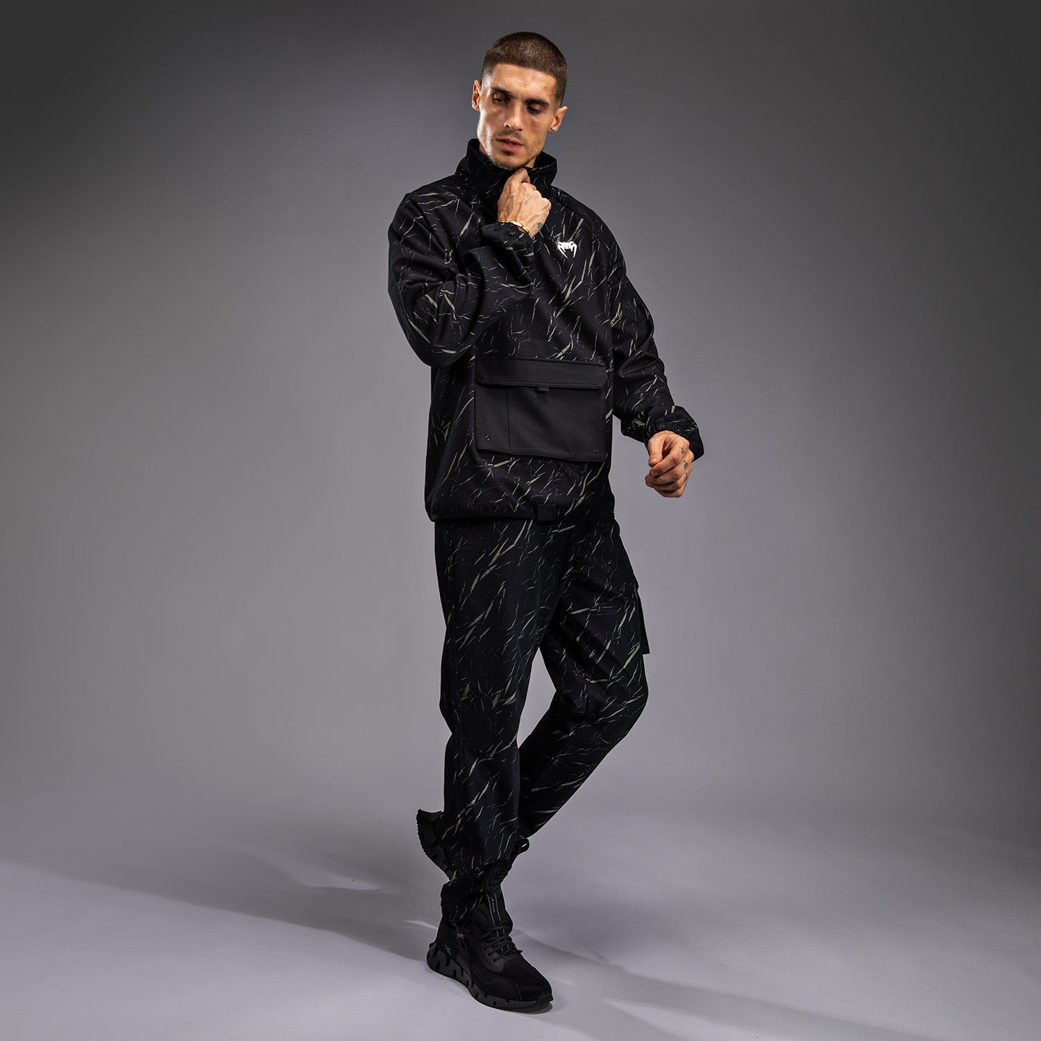 Veste de Survêtement Pour Hommes Venum Trooper - Noir/Beige - product-type_Sweatshirts