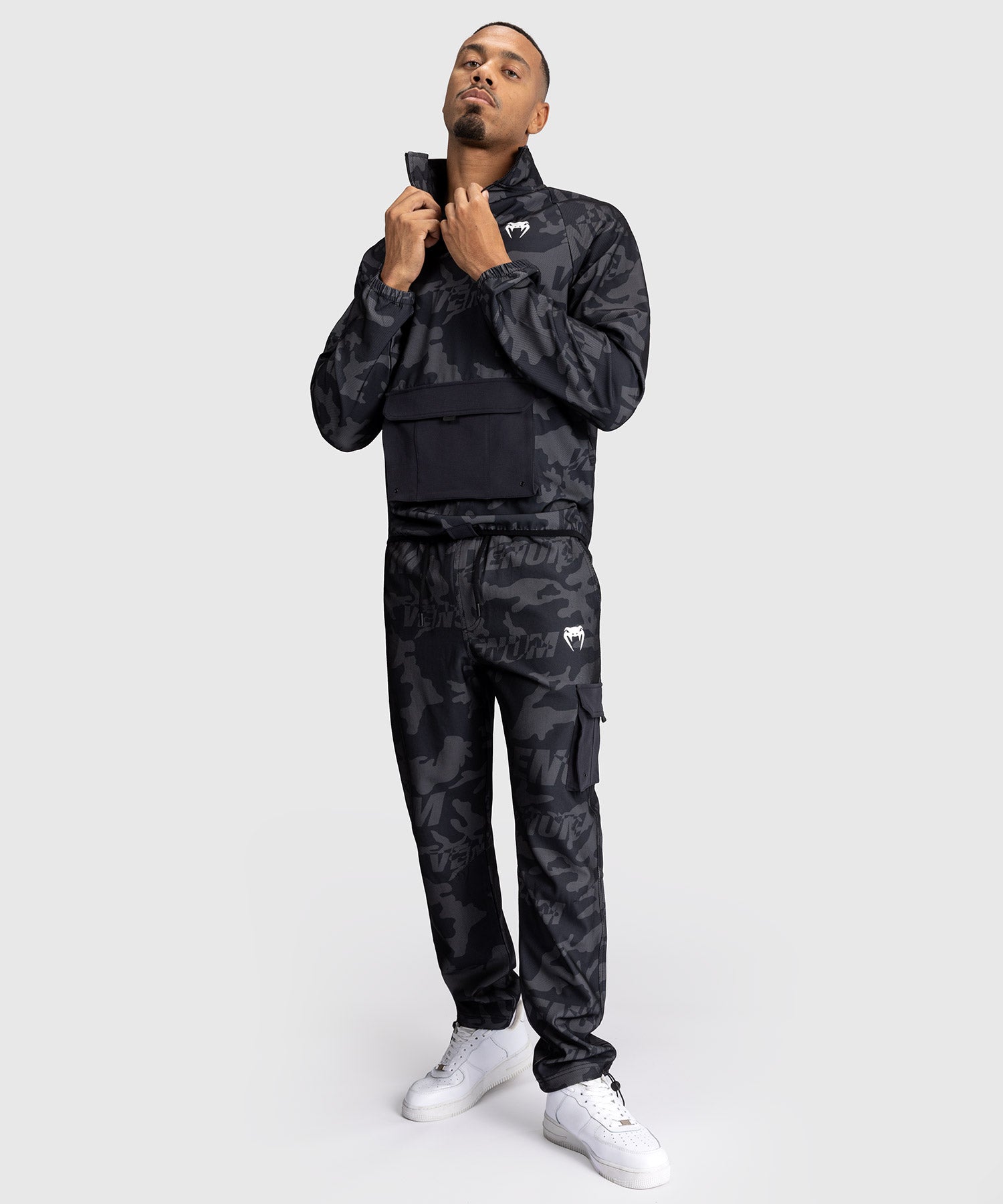 Veste de Survêtement Pour Hommes Venum Trooper - Noir/Charbon - product-type_Sweatshirts