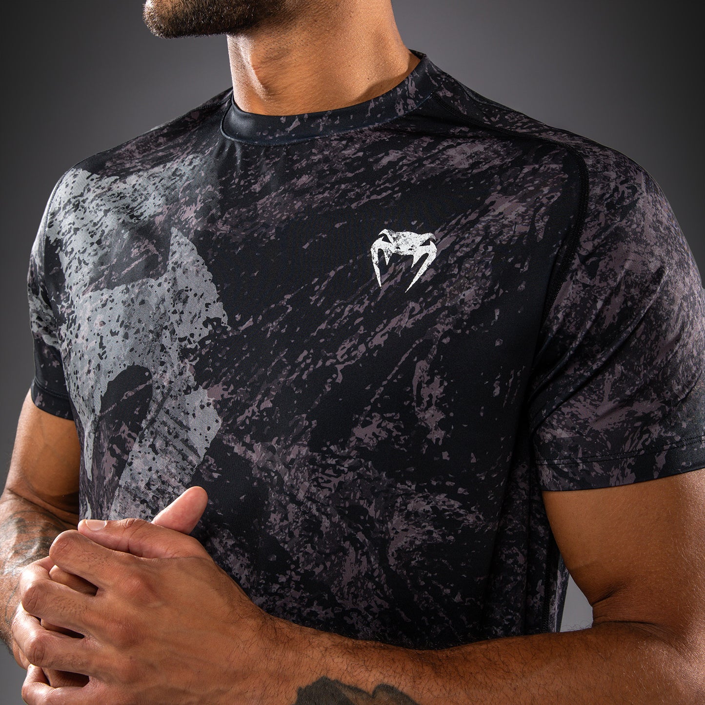 T-shirt Dry Tech Venum Rage & Workout - Noir/Gris