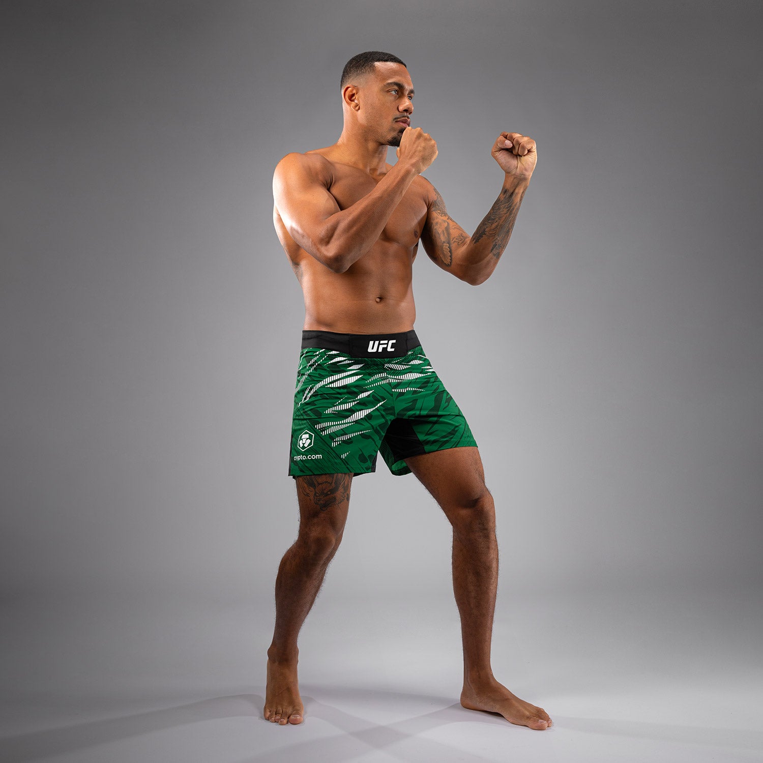 Shorts de Combat pour Hommes UFC Fusion by Venum Authentic Fight Night - Coupe Courte - Vert - product-type_Shorts de MMA