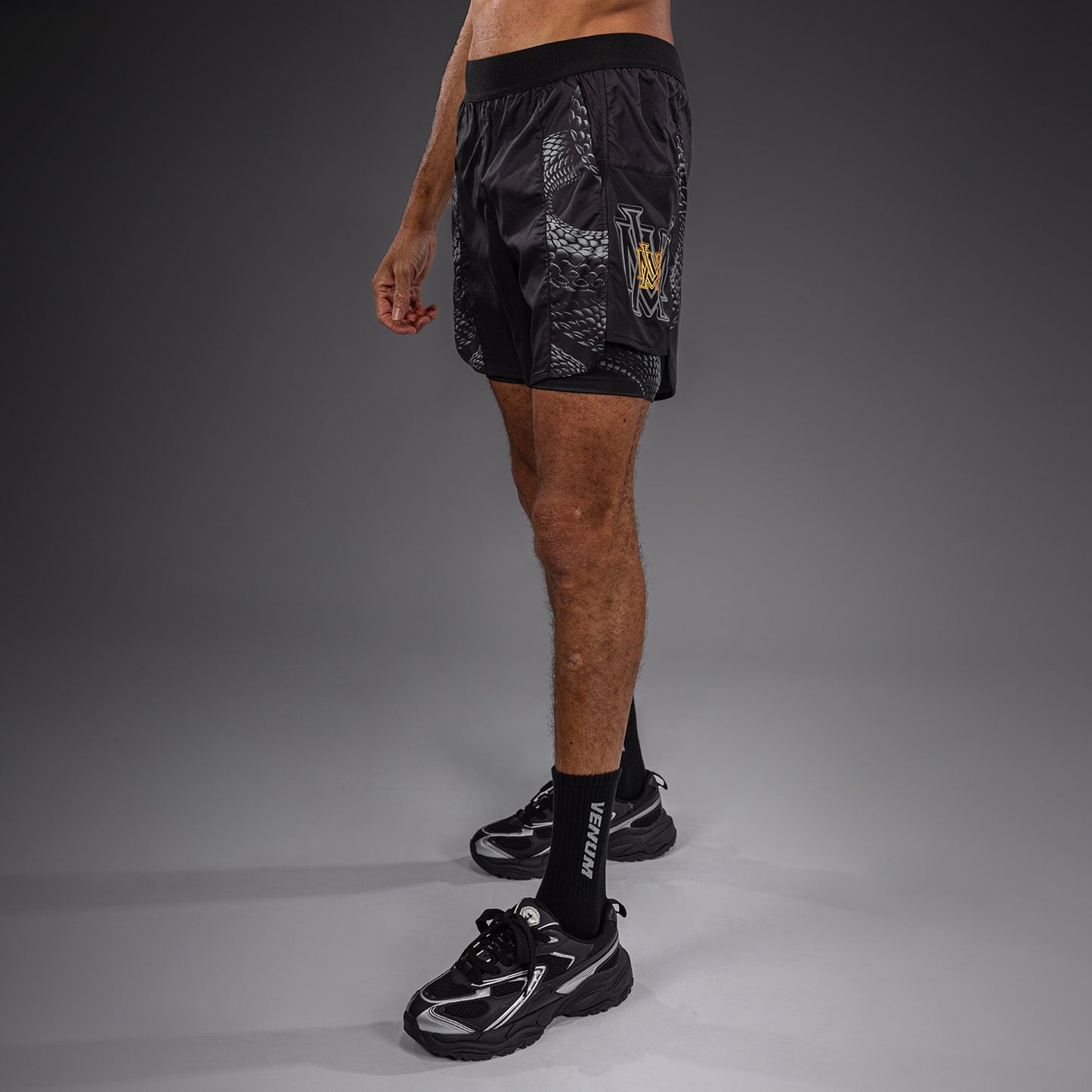 Short d’Entraînement Venum Matupa - Noir/Gris/Or - product-type_Shorts de training
