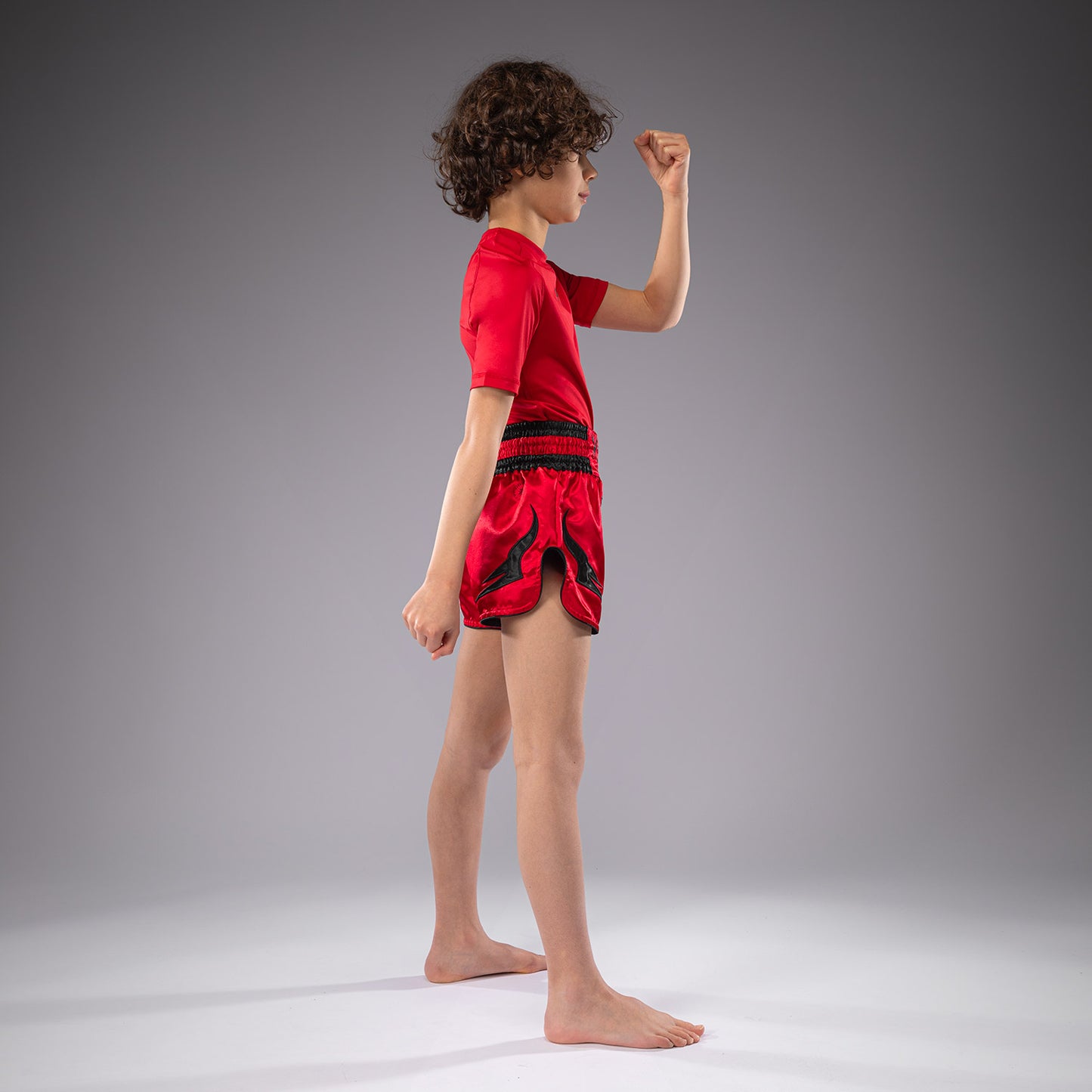 Short de Muay Thaï Venum Inferno pour Enfants - Rouge Cerise - product-type_Shorts de Muay Thai