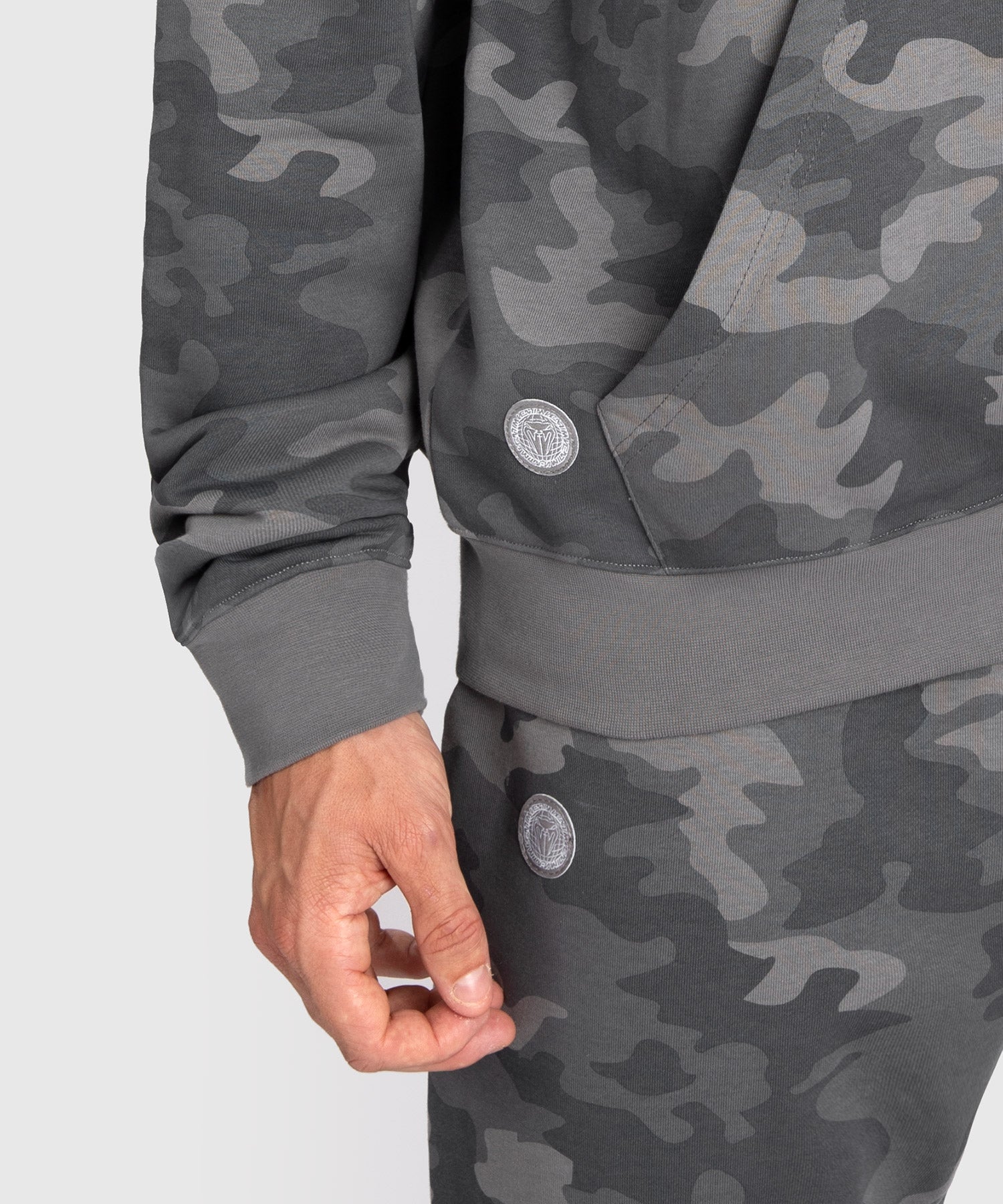 Sweat À Capuche pour Hommes Venum Vortex XL - Camouflage Anthracite - product-type_Sweatshirts