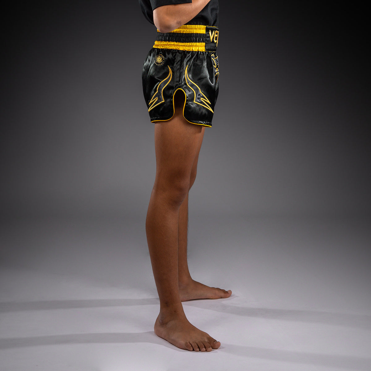 Short de Muay Thai Pour Enfant Venum Bangkok Fury - Noir/Or