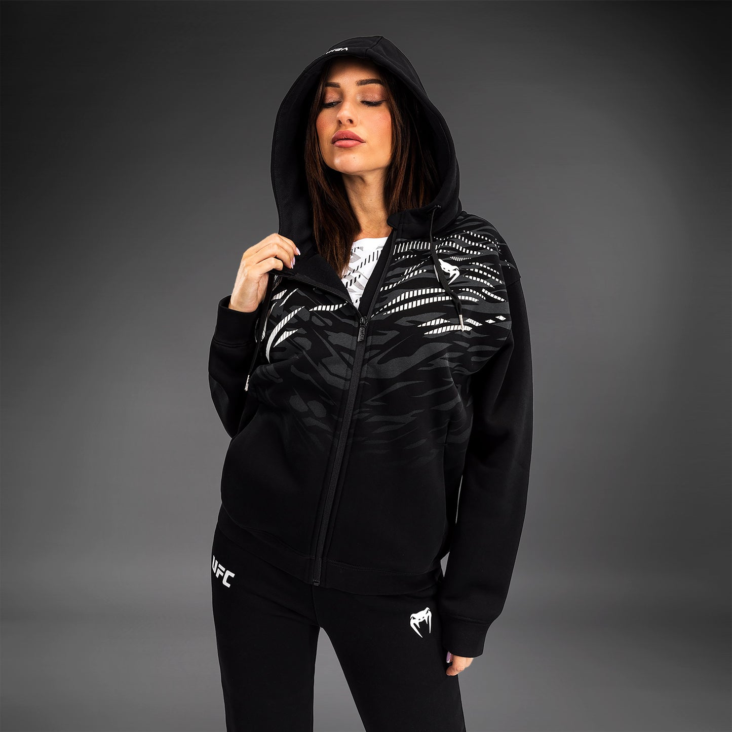 Veste à Capuche Zippé pour Femmes UFC Fusion by Venum Replica - Noir - product-type_Vestes