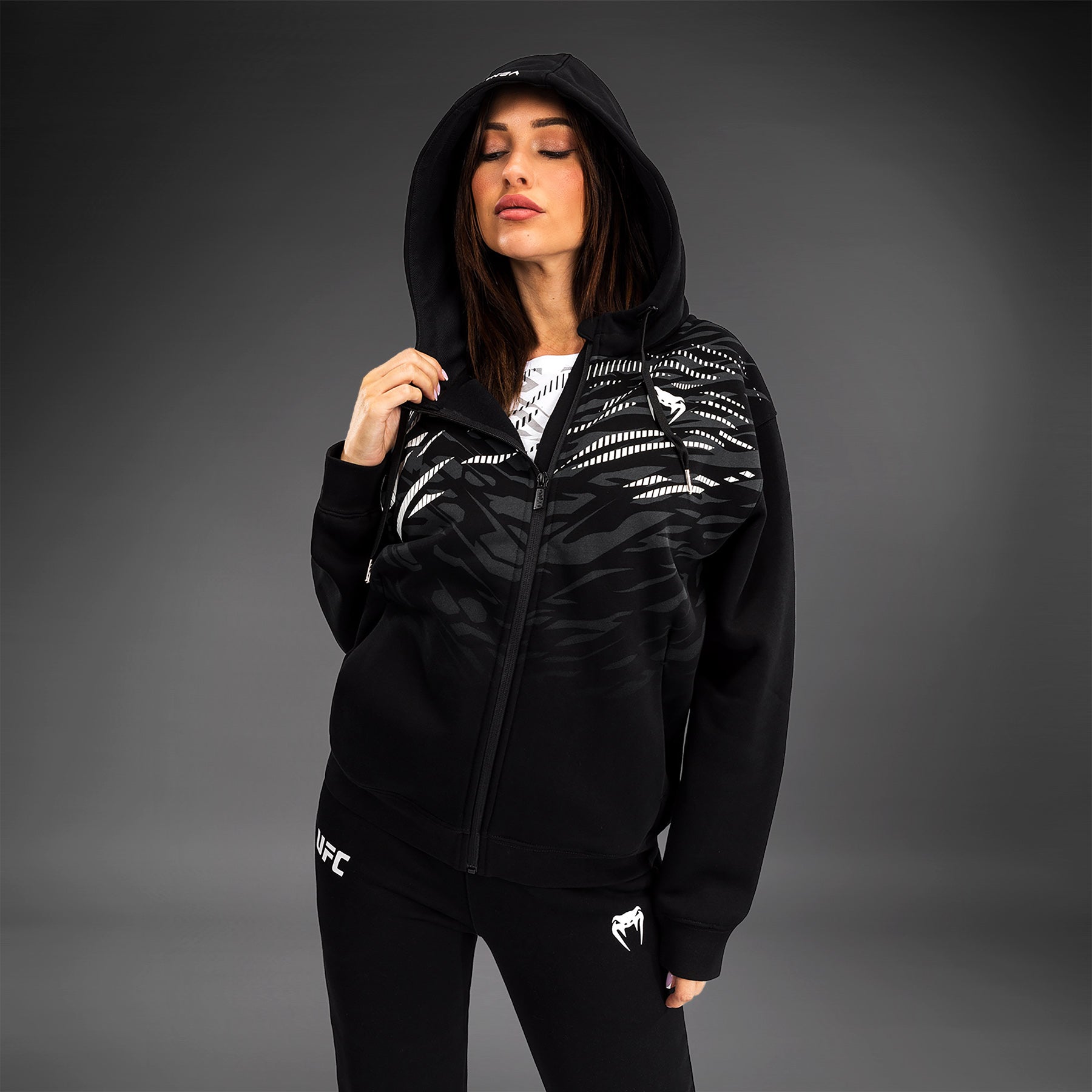 Veste à Capuche Zippé pour Femmes UFC Fusion by Venum Replica - Noir - product-type_Vestes