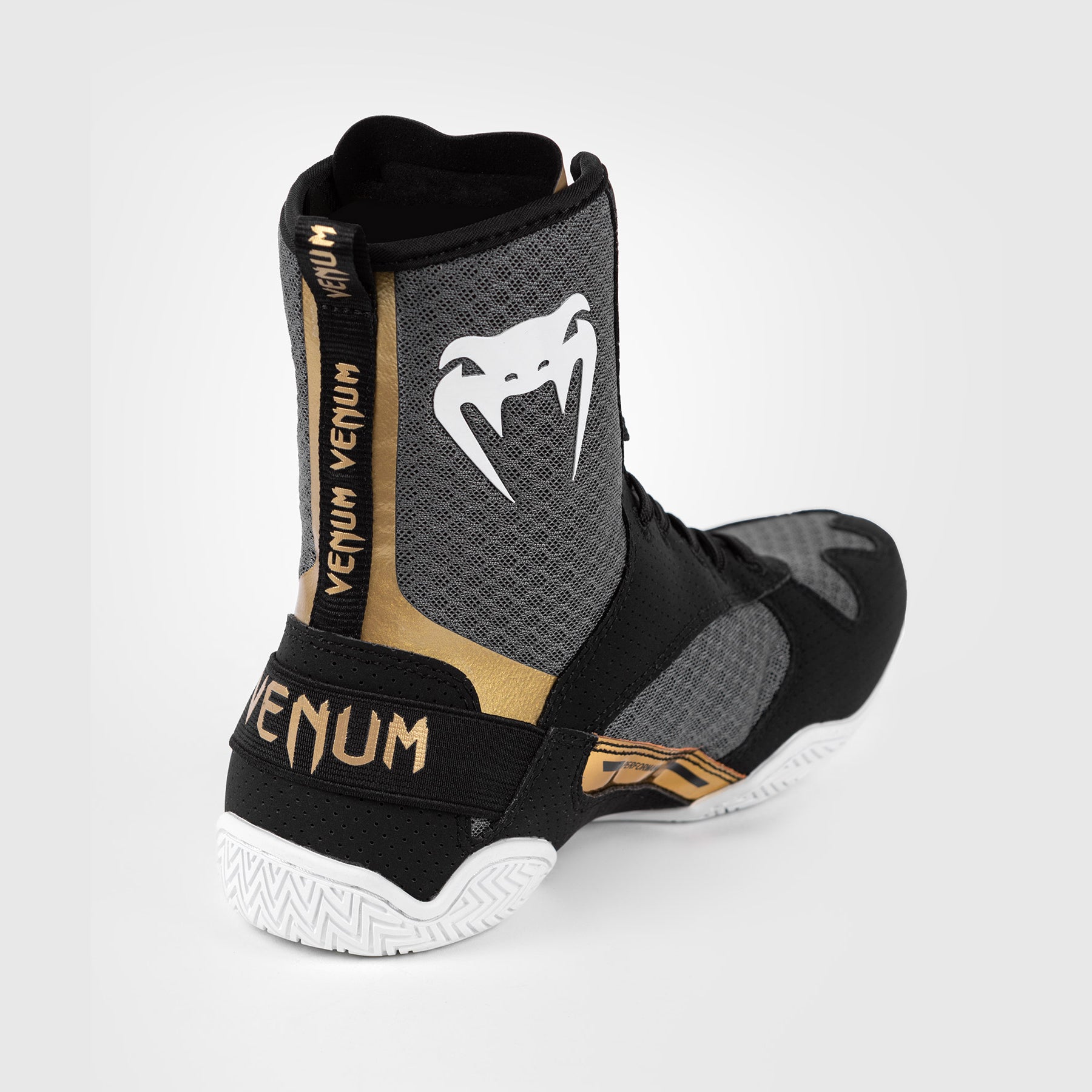 Chaussures de boxe Venum Elite - Noir/Blanc/Or - product-type_Chaussures de boxe