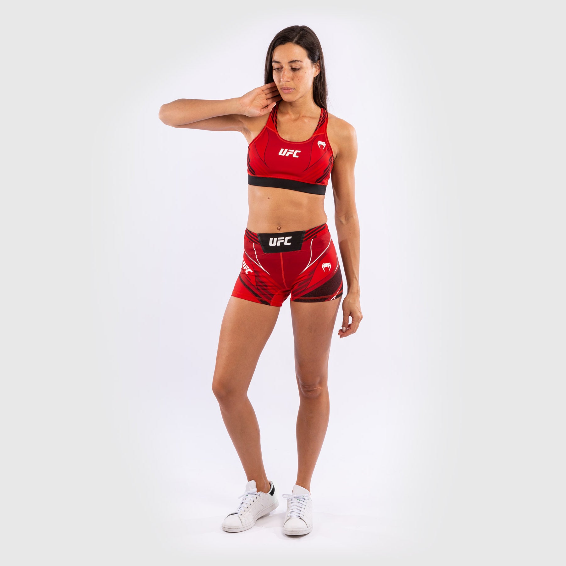 Short de compression pour Femmes UFC Venum Authentic Fight Night - Coupe Courte - Rouge - product-type_Shorts de compression