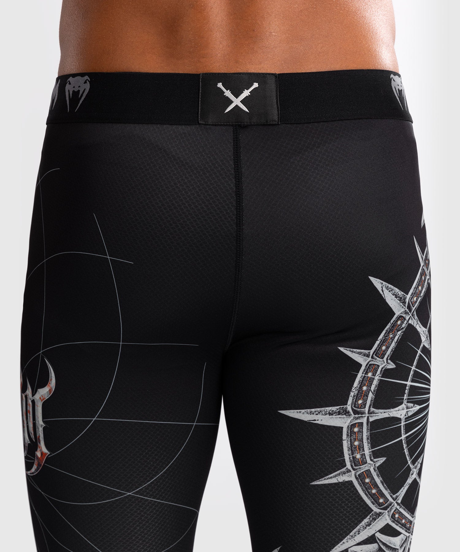 Pantalon de Compression pour Hommes Venum Gladiator 5.0 - Noir/Argent - product-type_Pantalons de Compression