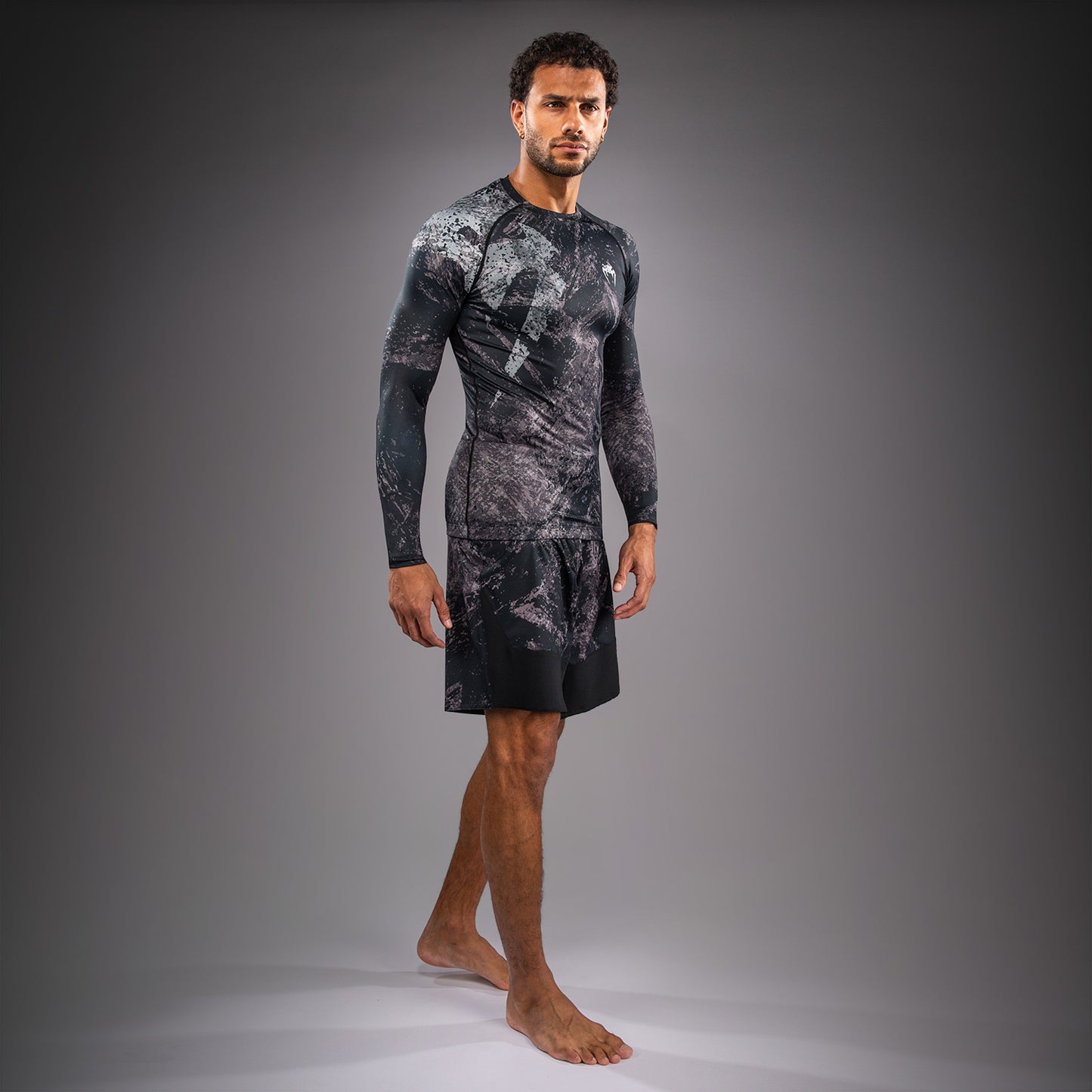 Rashguard à Manches Longues Venum Rage & Workout - Noir/Gris