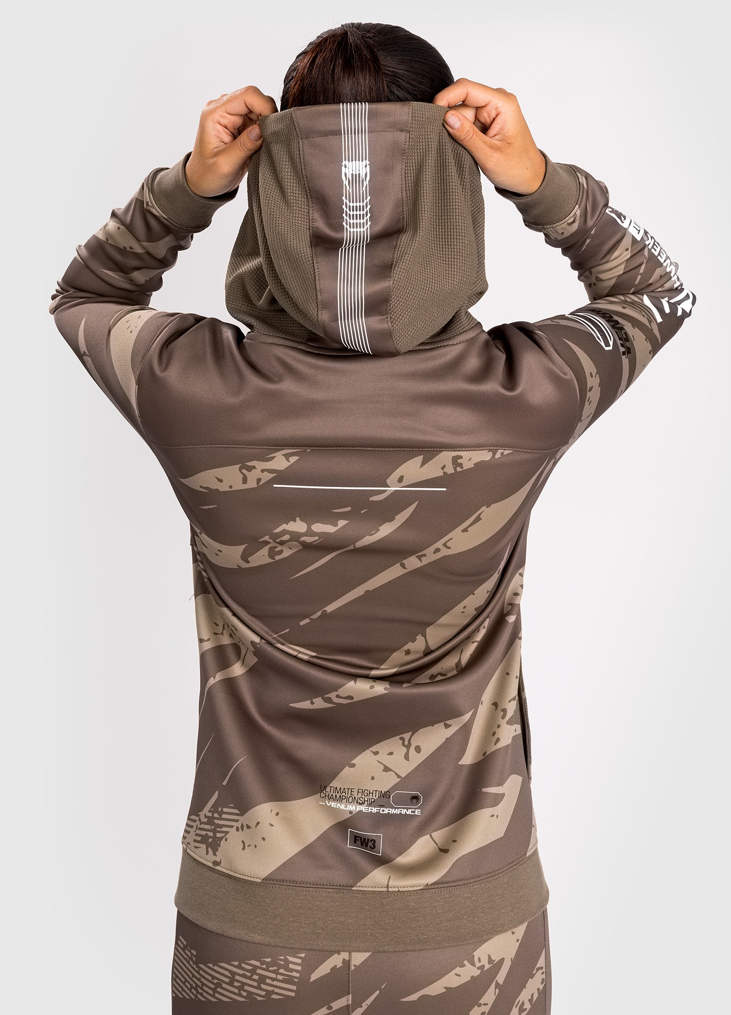 Veste À Capuche Zippé pour Femmes UFC Adrenaline by Venum Fight Week - Desert Camo - product-type_Sweatshirts