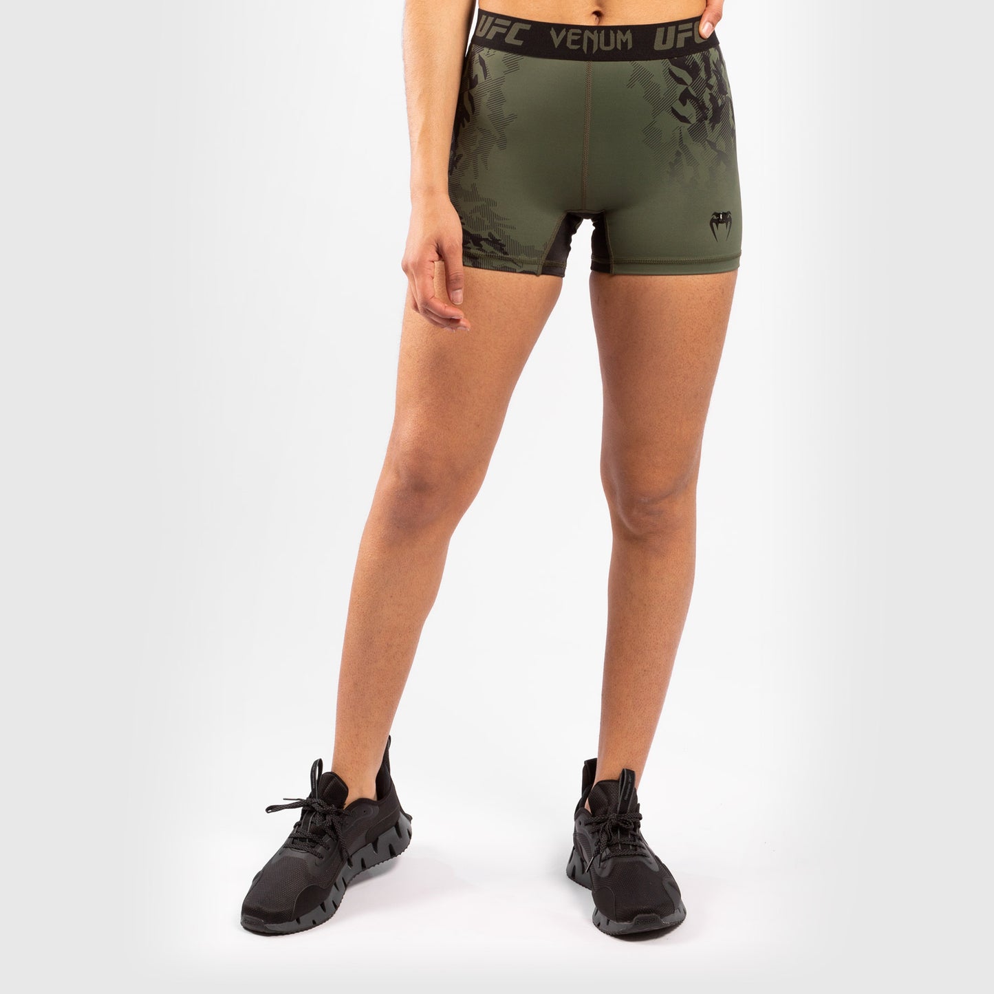 Short de Compression Performance Femme Venum UFC Authentic Fight Week – Kaki