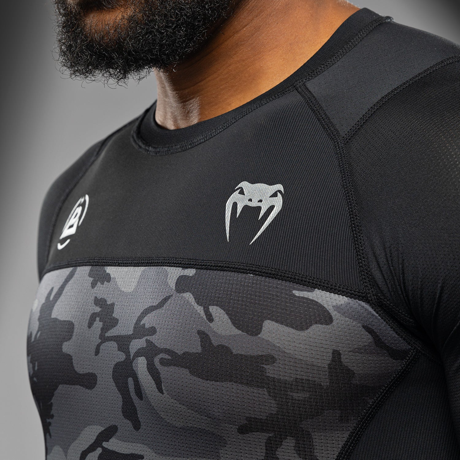 Rashguard manches courtes Venum x Polaris - Noir/Gris - product-type_T-Shirts de Compression