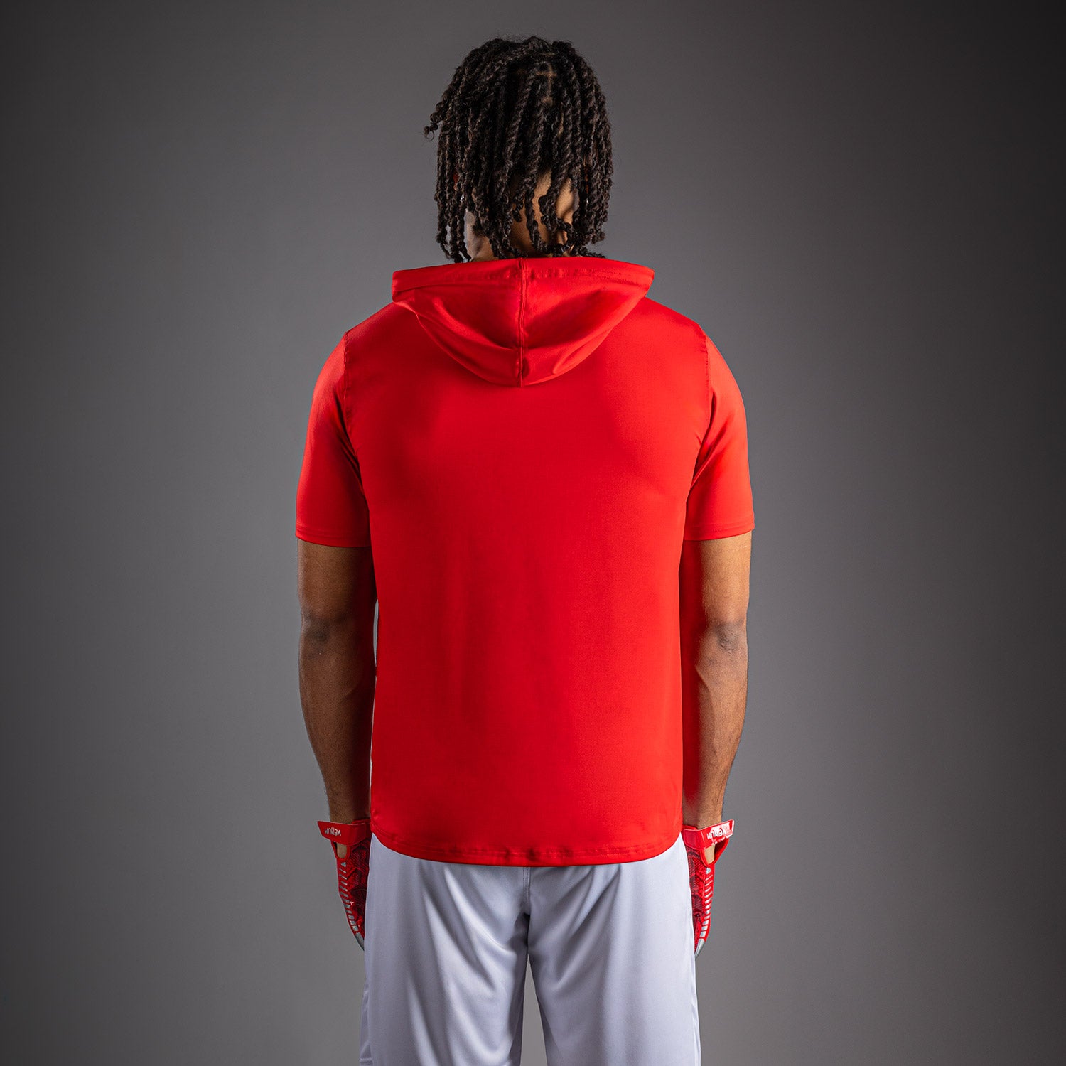 Sweat à capuche à manches courtes Dry Tech Venum Elite - Rouge - product-type_Sweatshirts