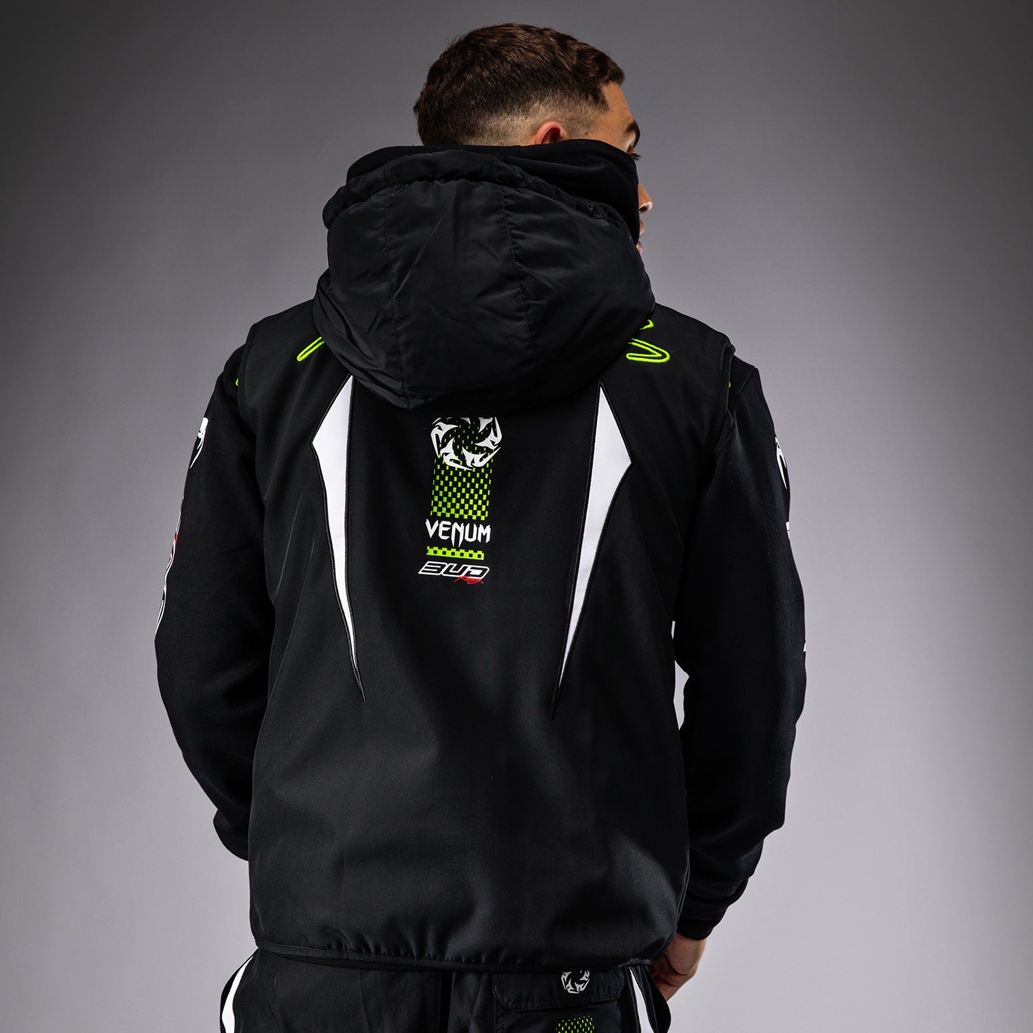Veste sans manches pour Hommes Venum x Bud Racing - Noir/Blanc/Vert Citron - product-type_Vestes